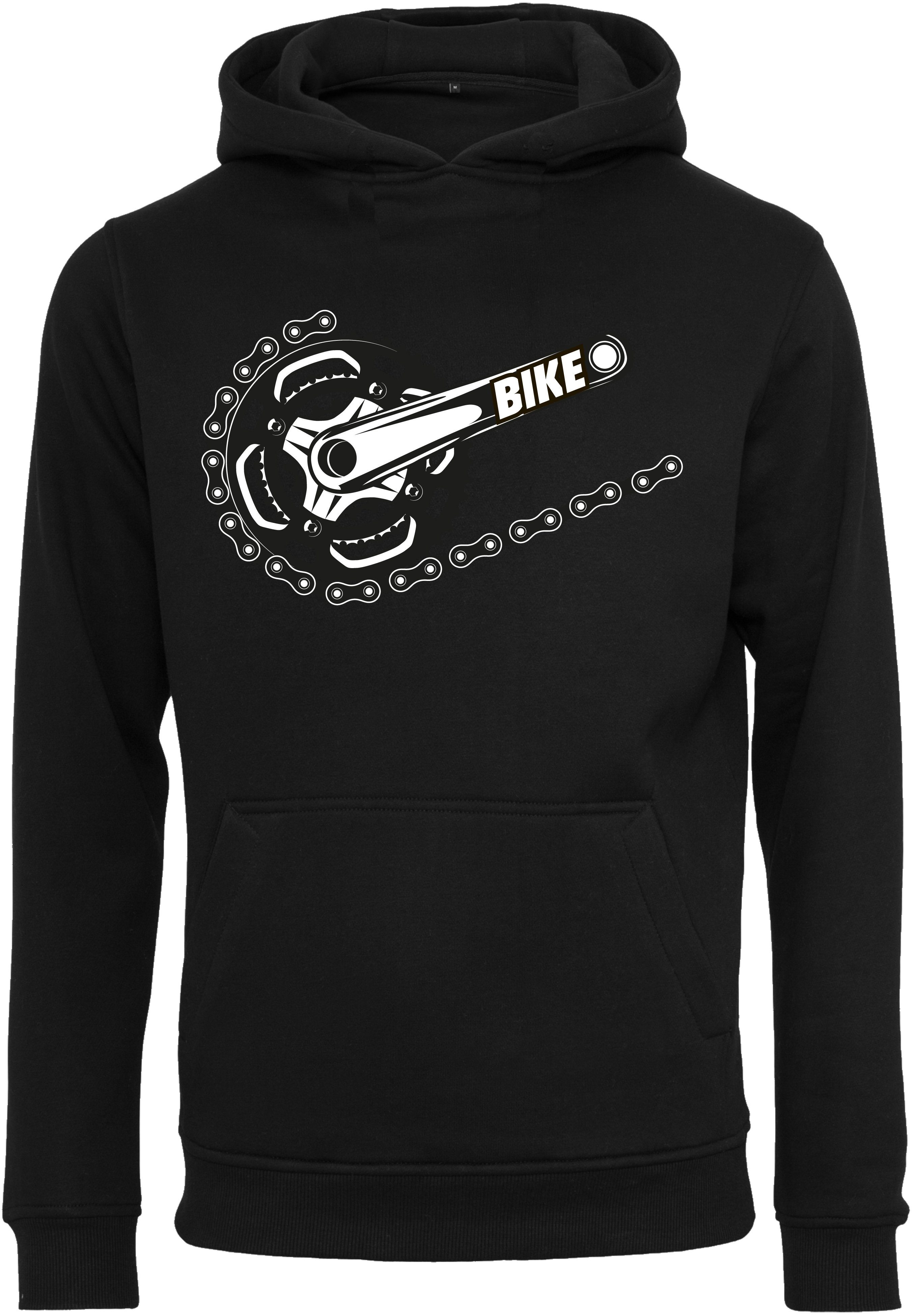 Baddery Kapuzenpullover Fahrrad Hoodie: "Bike" - Пуловеры Herren, hochwertiger Siebdruck, auch Übergrößen