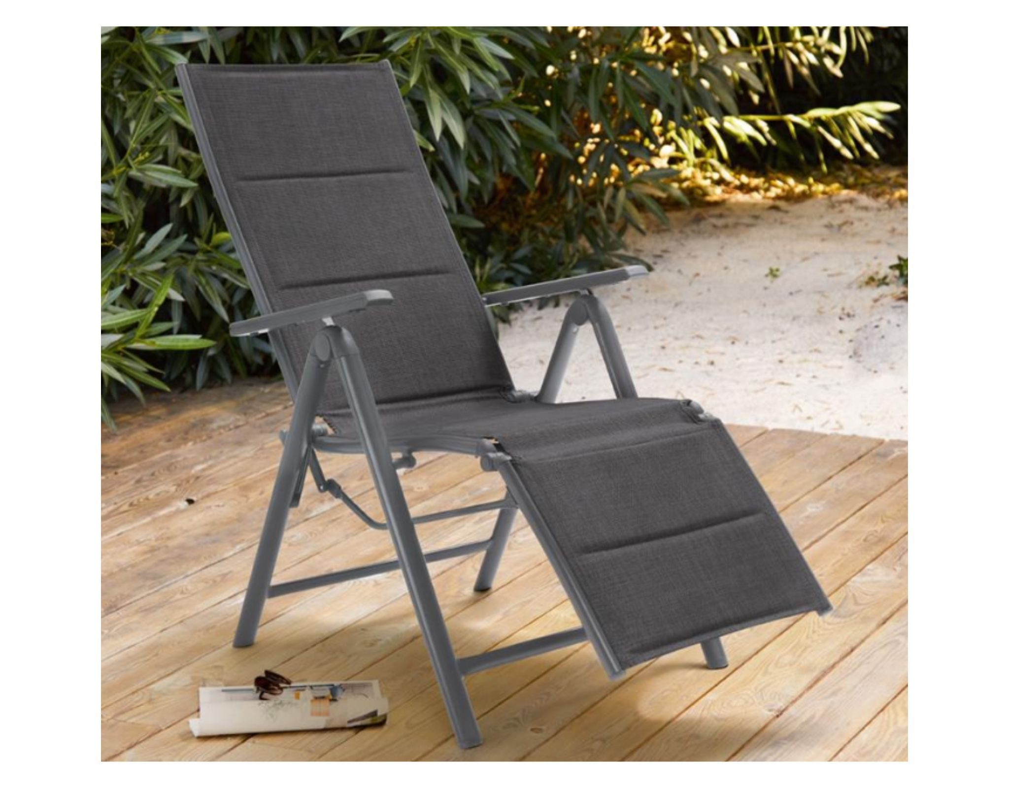 Florabest Gartenliege Hochlehner Gartenliege