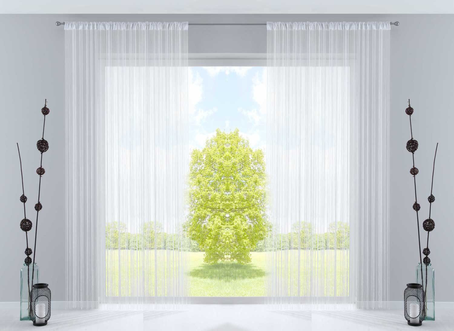 Gardinenbox Gardine, Kräuselband (2 St), transparent, günstig online kaufen