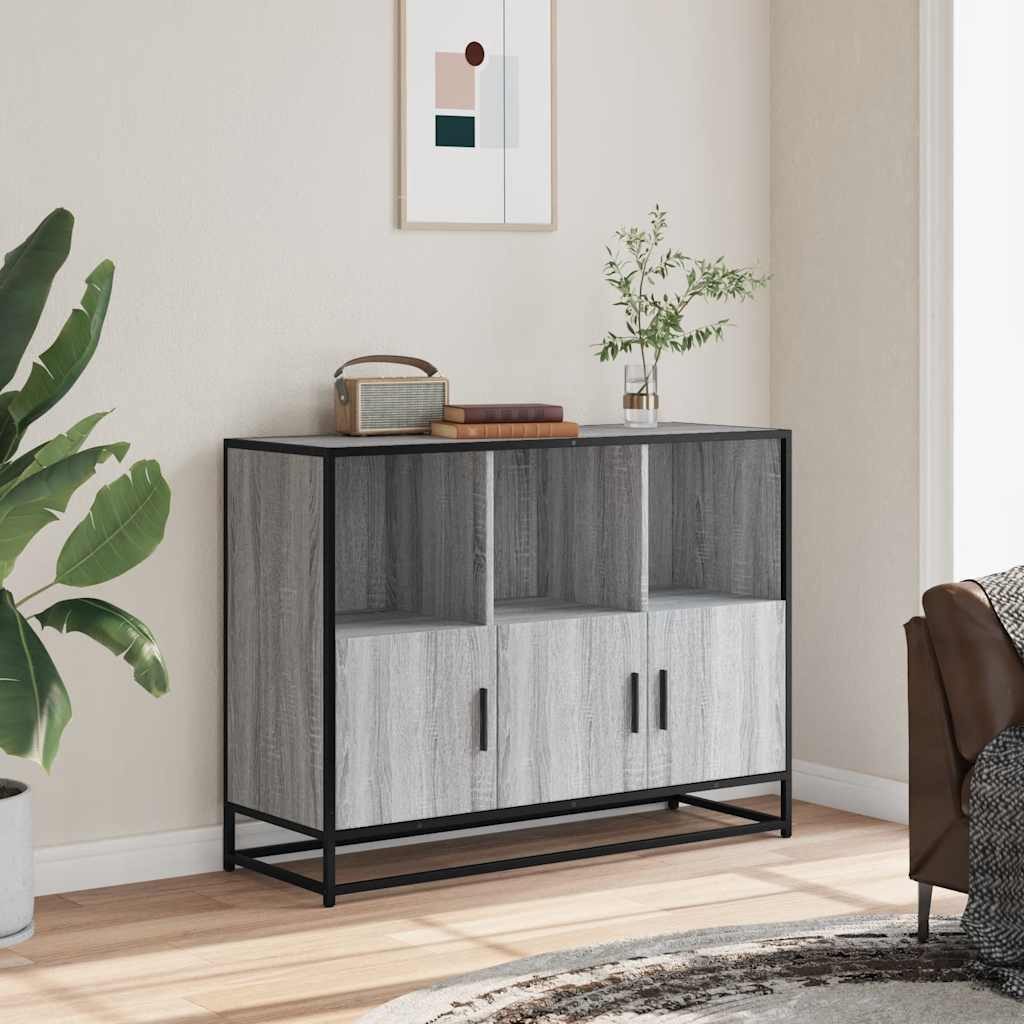 vidaXL Sideboard Sideboard Grau Sonoma 100x35x76 günstig online kaufen