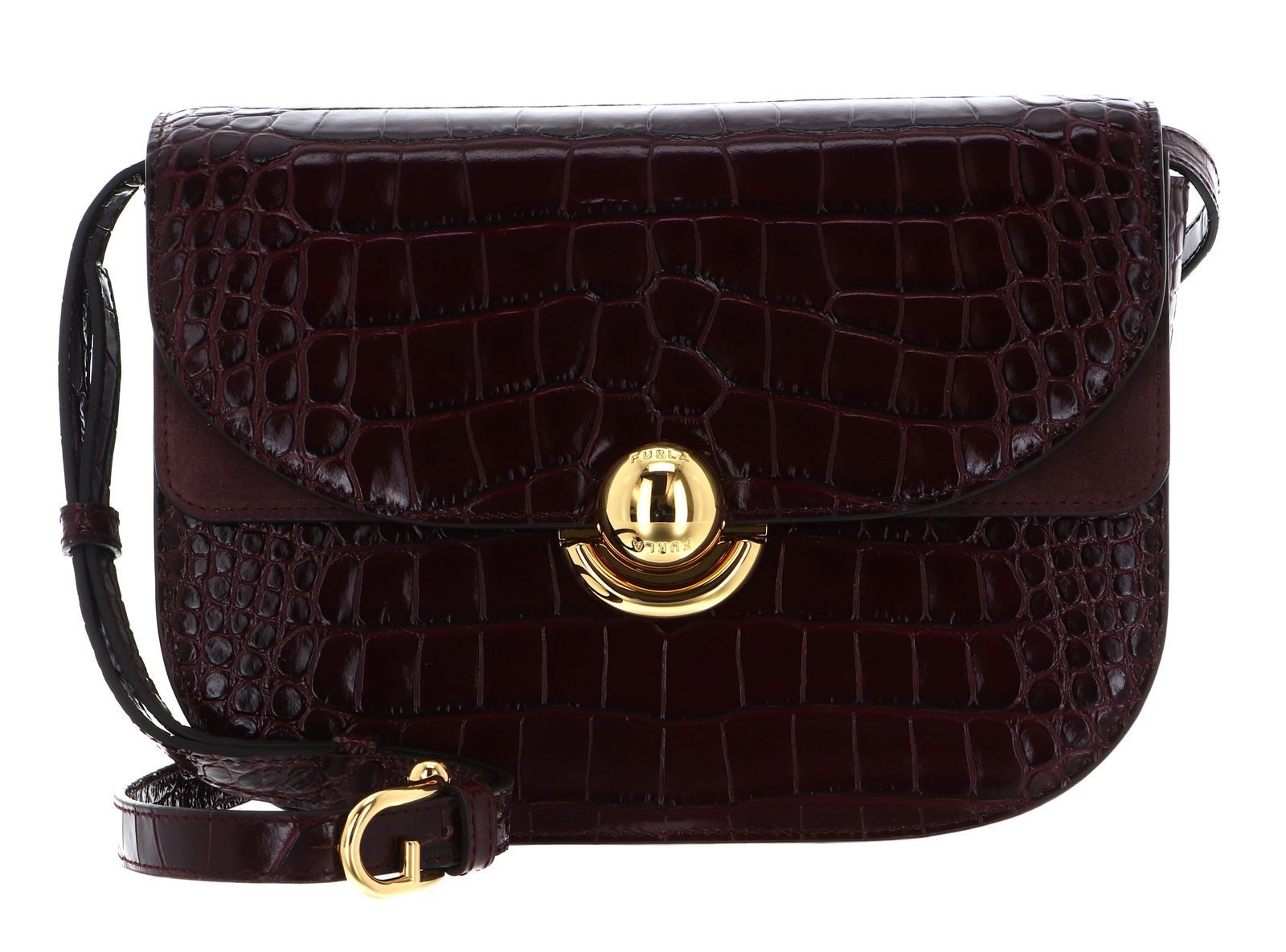Furla Umhängetasche Crossbody Round, aus echtem Leder