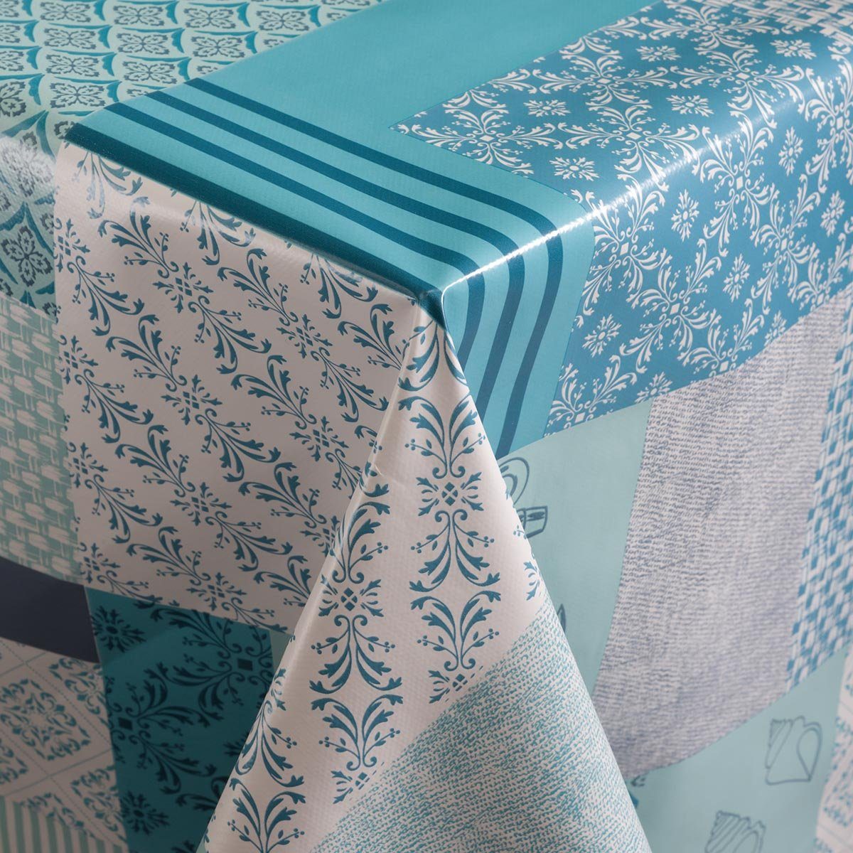 DéVa Tischdecke DéVa Wachstuchtischdecke "Patchwork Anker günstig online kaufen
