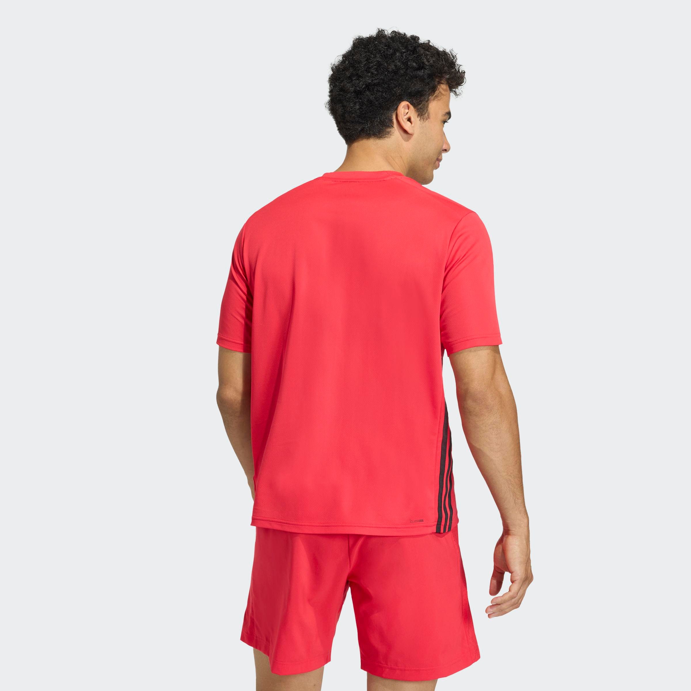 adidas Performance T-Shirt WORKOUT ESSENTIALS BASE 3-STREIFEN günstig online kaufen