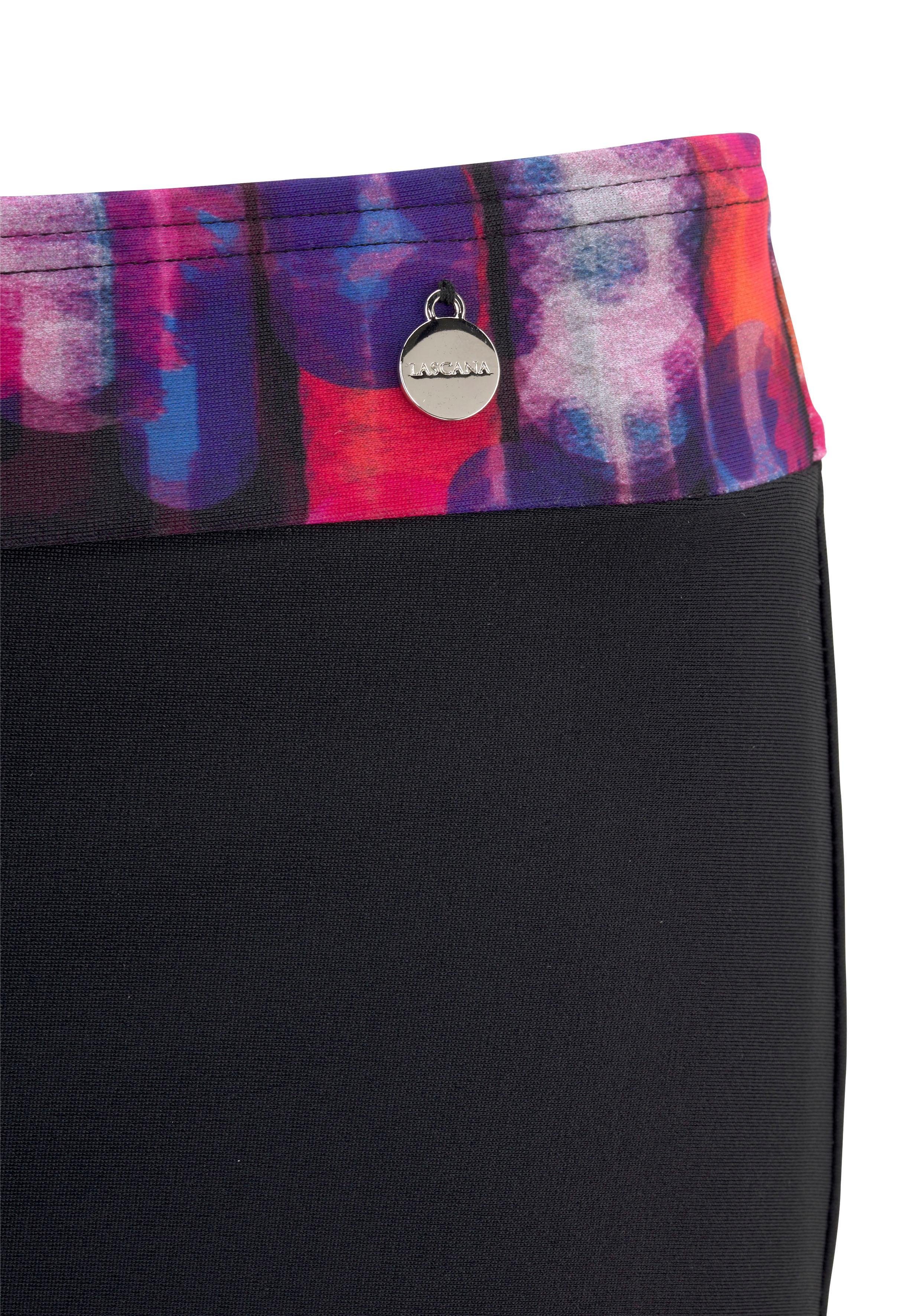 LASCANA Bikini-Hotpants Sensation mit bedrucktem Bündchen