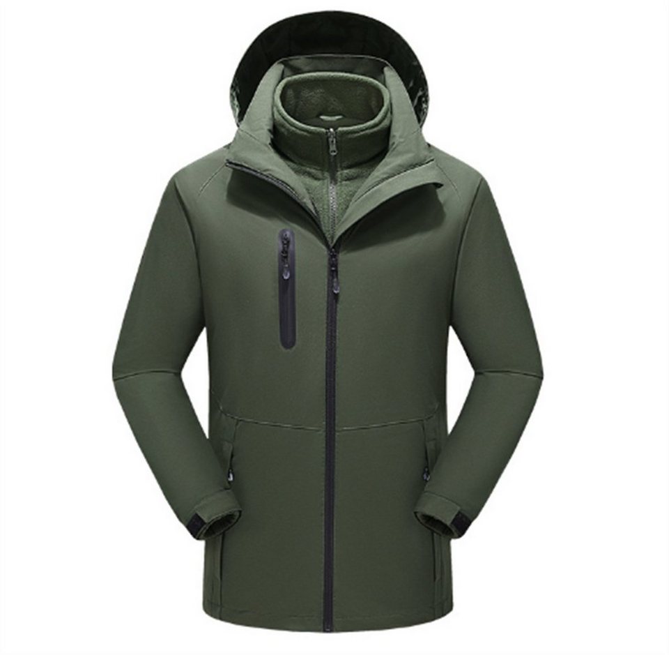 Discaver Outdoorjacke Funktionelle wasserdichte Herrenjacke mit  einstellbarer Temperatur