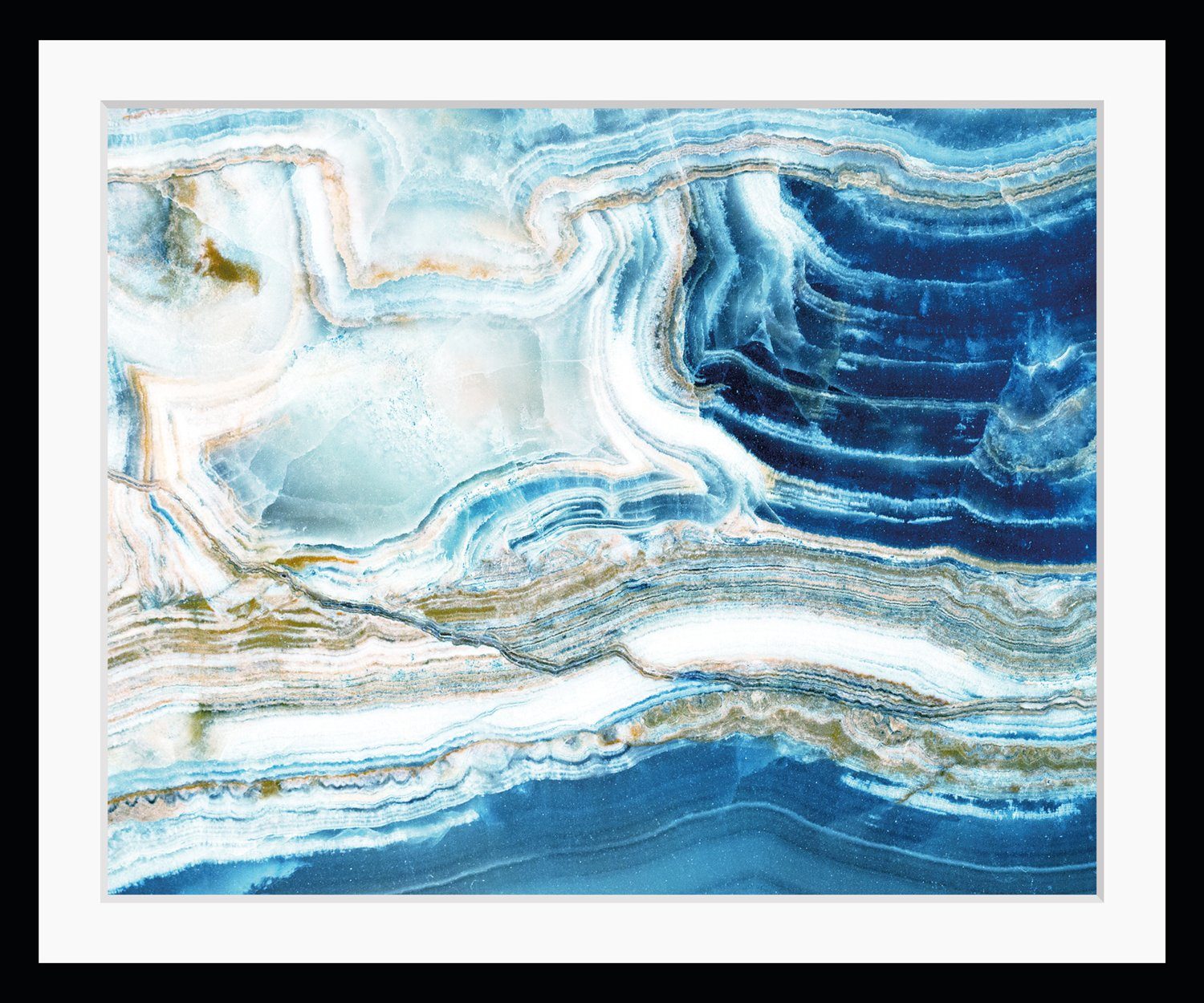 queence Bild Sonja, Abstrakt, Spa, Spirituelle Bilder, Stein, HD Premium Poster-Druck inkl. Holzrahmen
