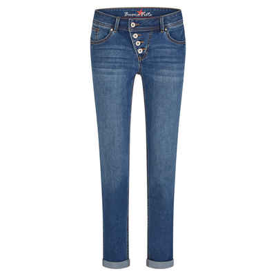 Buena Vista 5-Pocket-Jeans Malibu Stretch Denim - mid stone