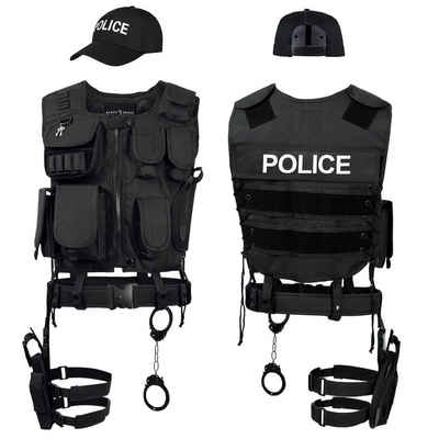 Black Snake Kostüm AGENT, Agentenkostüm SWAT FBI POLICE SECURITY