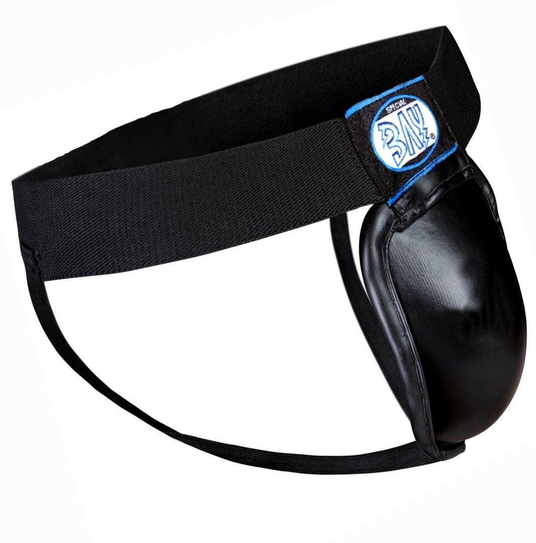 BAY-Sports Tiefschutz Titan Herren Genitalschutz mit Metall Becher Sport Suspensorium (breiten, elastischen Bauchband, moderne Technologie), unzerbrechlich, Supporter dauerelastisch, Erwachsene, Jugendliche