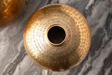 riess-ambiente Dekovase ORIENTAL 33cm gold (Set, 2 St), Wohnzimmer · Vase · Metall · Handarbeit · Dekoration