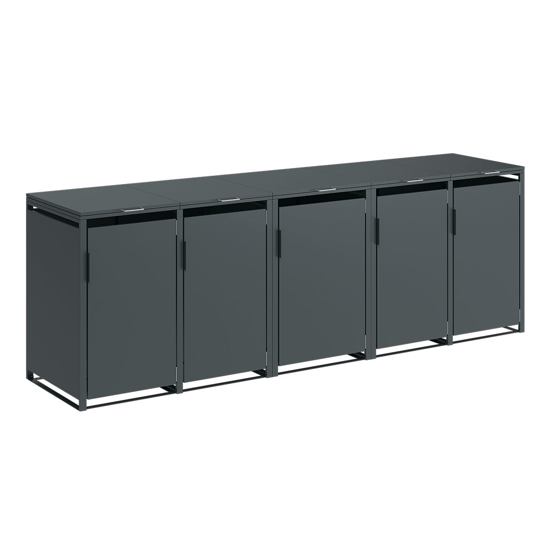 STEELSØN Mülltonnenbox Thoria 240L aus verzinktem Stahl (Anthrazit, verfügb günstig online kaufen