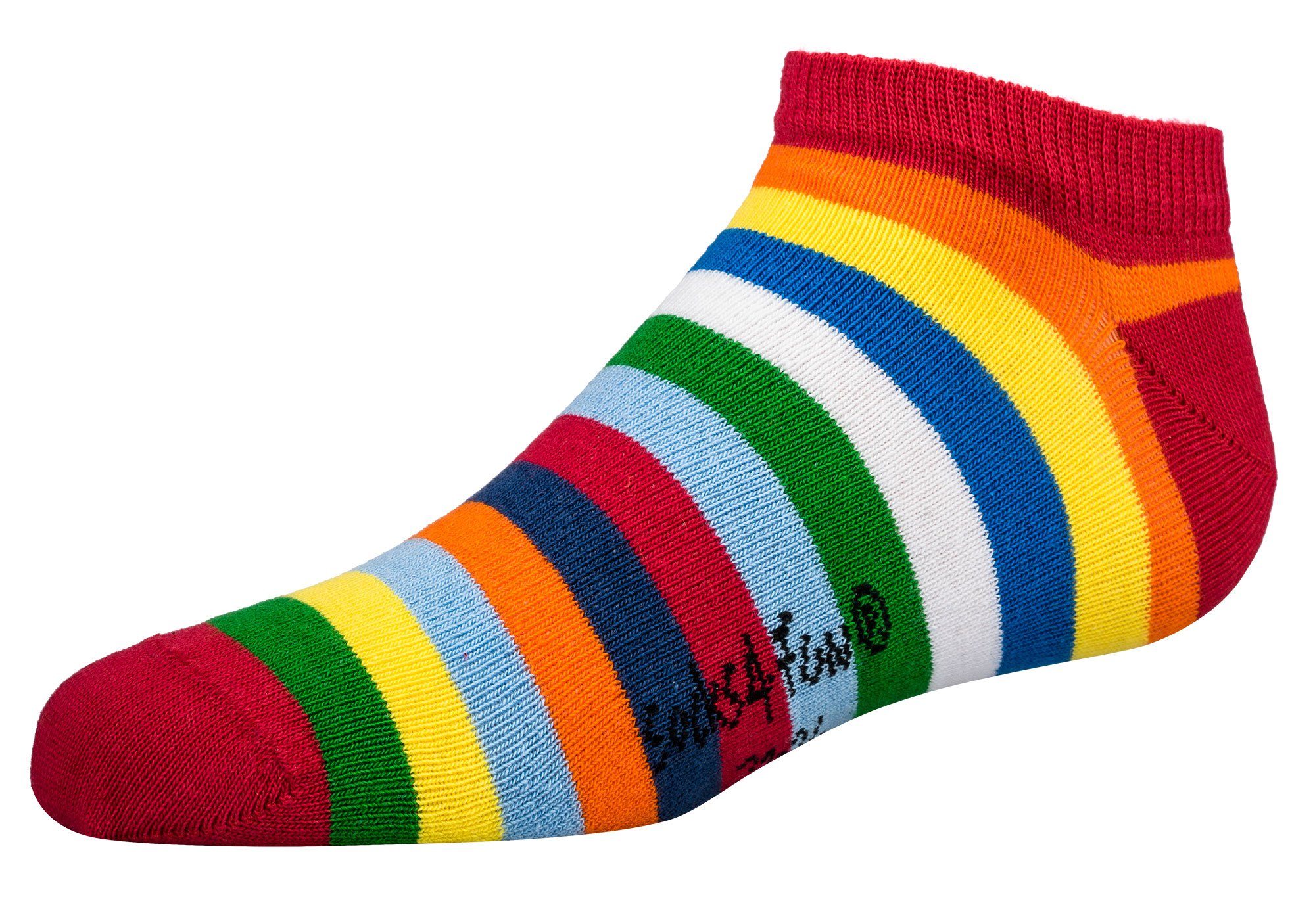 TippTexx 24 Sneakersocken 6 Paar Kinder Sneakersocken Baumwolle viele Motive Mädchen & Jungen (6 Paar) handgekettelte, weiche Naht – Bild 2 von 4