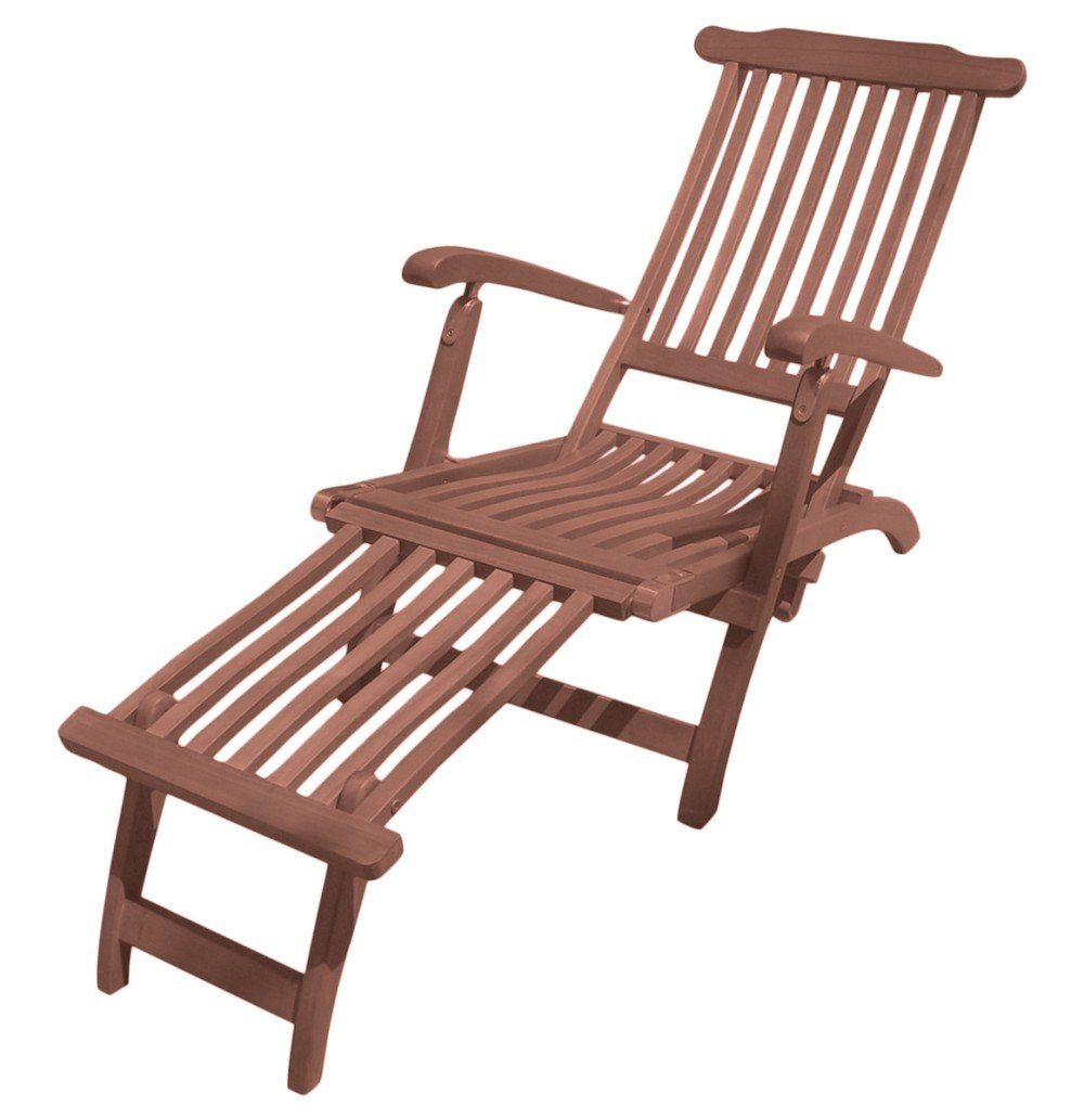 Garden Pleasure Gartenliege, Deckchair Eukalyptus Holz Sonnenliege