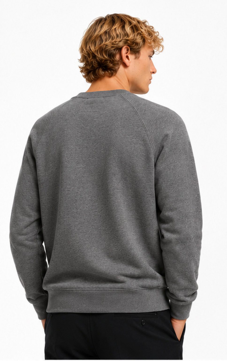 Balmain Paris Sweatshirt Pierre Balmain Pullover Sweater Relaxed Comfort Fit Gerippten Kragen mit elastischen Bündchen