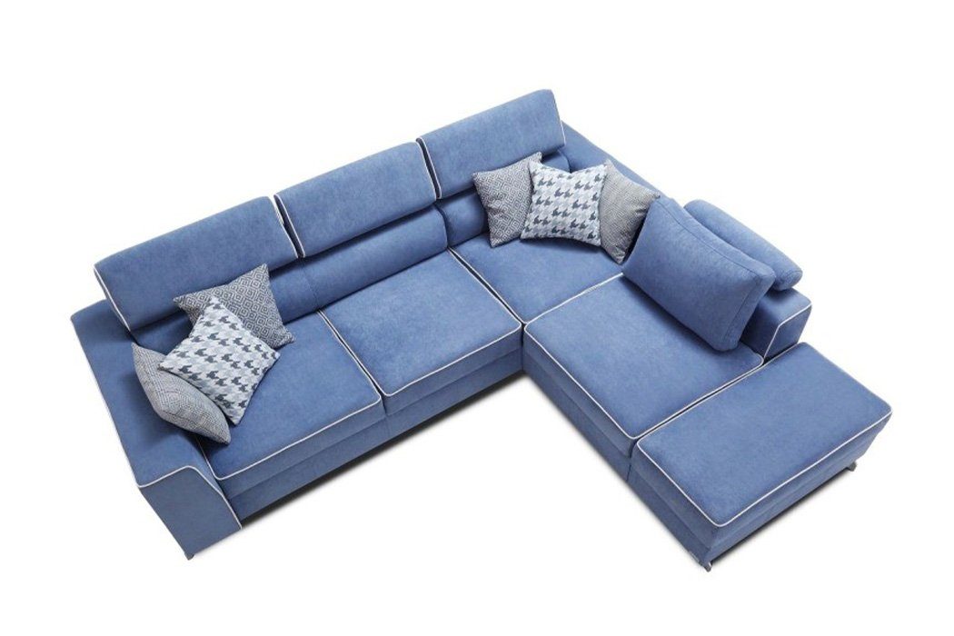 Ecksofa L-Form Ecksofa Couch Design Schlafsofa Sofa Polster Textil JVmoebel