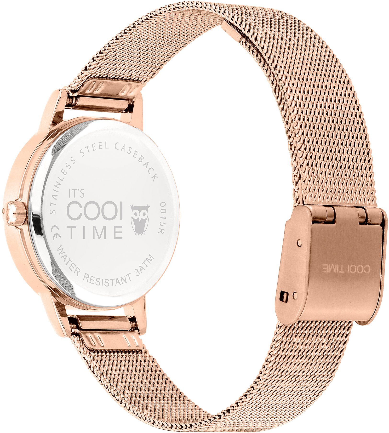 COOL TIME Quarzuhr CT-0015-MQ, roségold auch Geschenk als ideal
