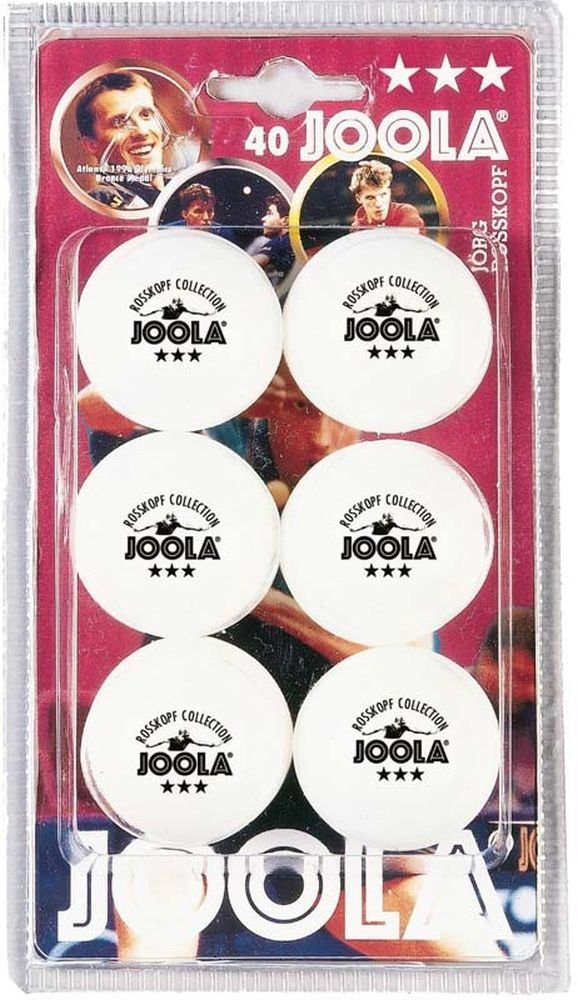 Joola Tischtennisschläger Joola Tischtennisbälle Rossi *** 6er Blister Weiß | Schläger