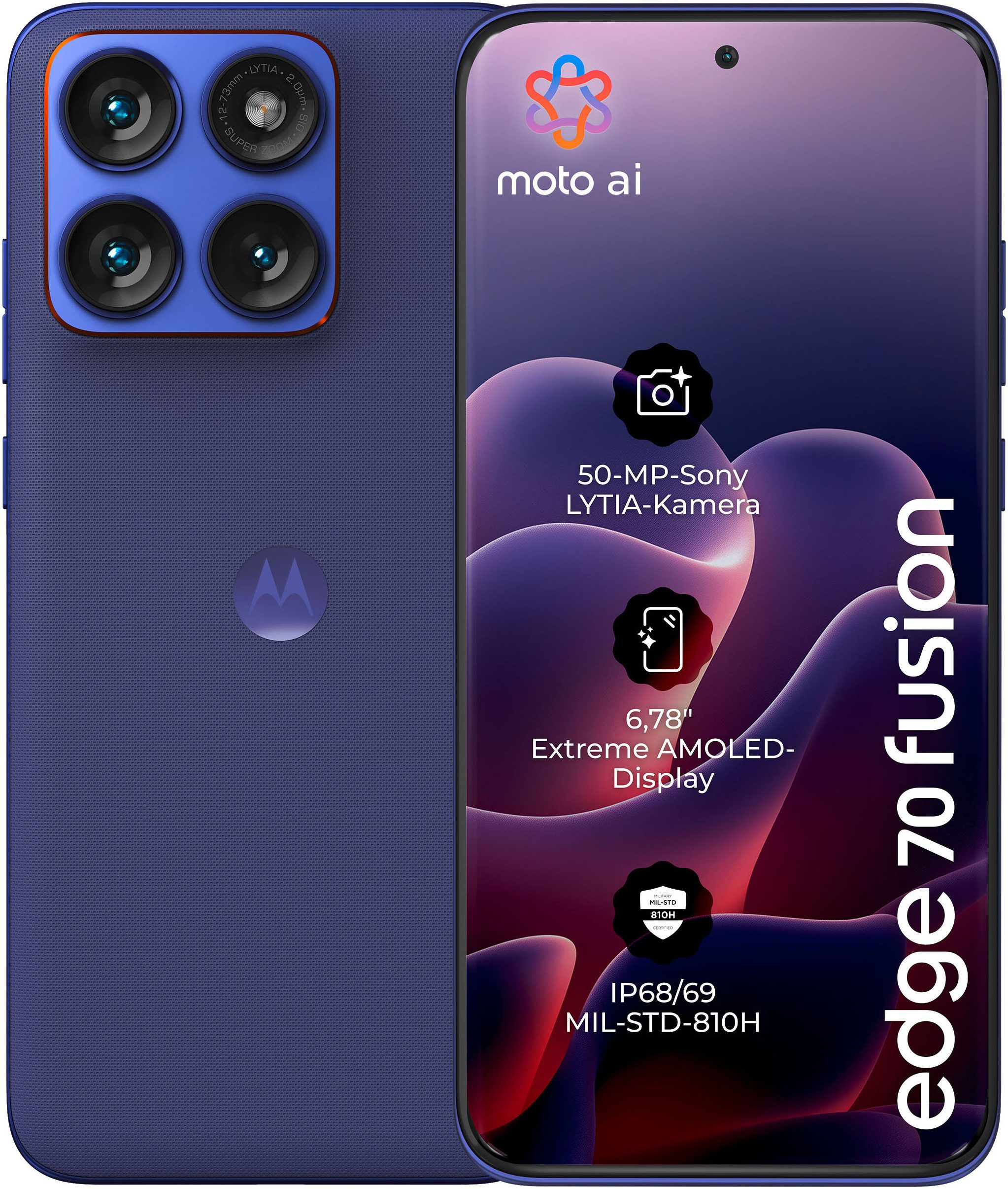 Motorola edge 70 fusion Smartphone (17,22 cm/6,78 Zoll, 256 GB Speicherplatz, 50 MP Kamera)