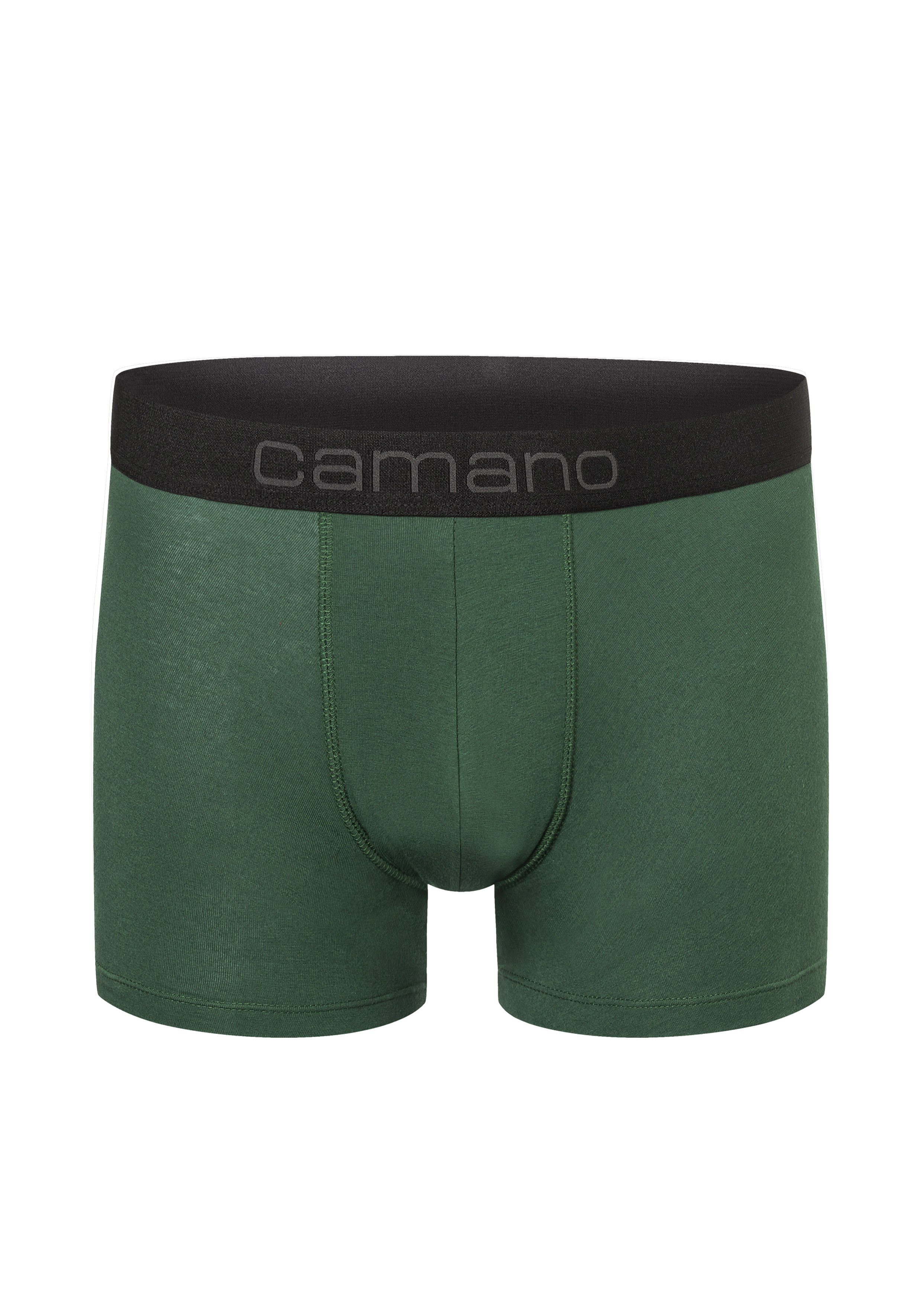 (2-St) grün, Comfort mit Baumwolle Pack 2er schwarz nachhaltigerer (BCI) Camano Boxershorts