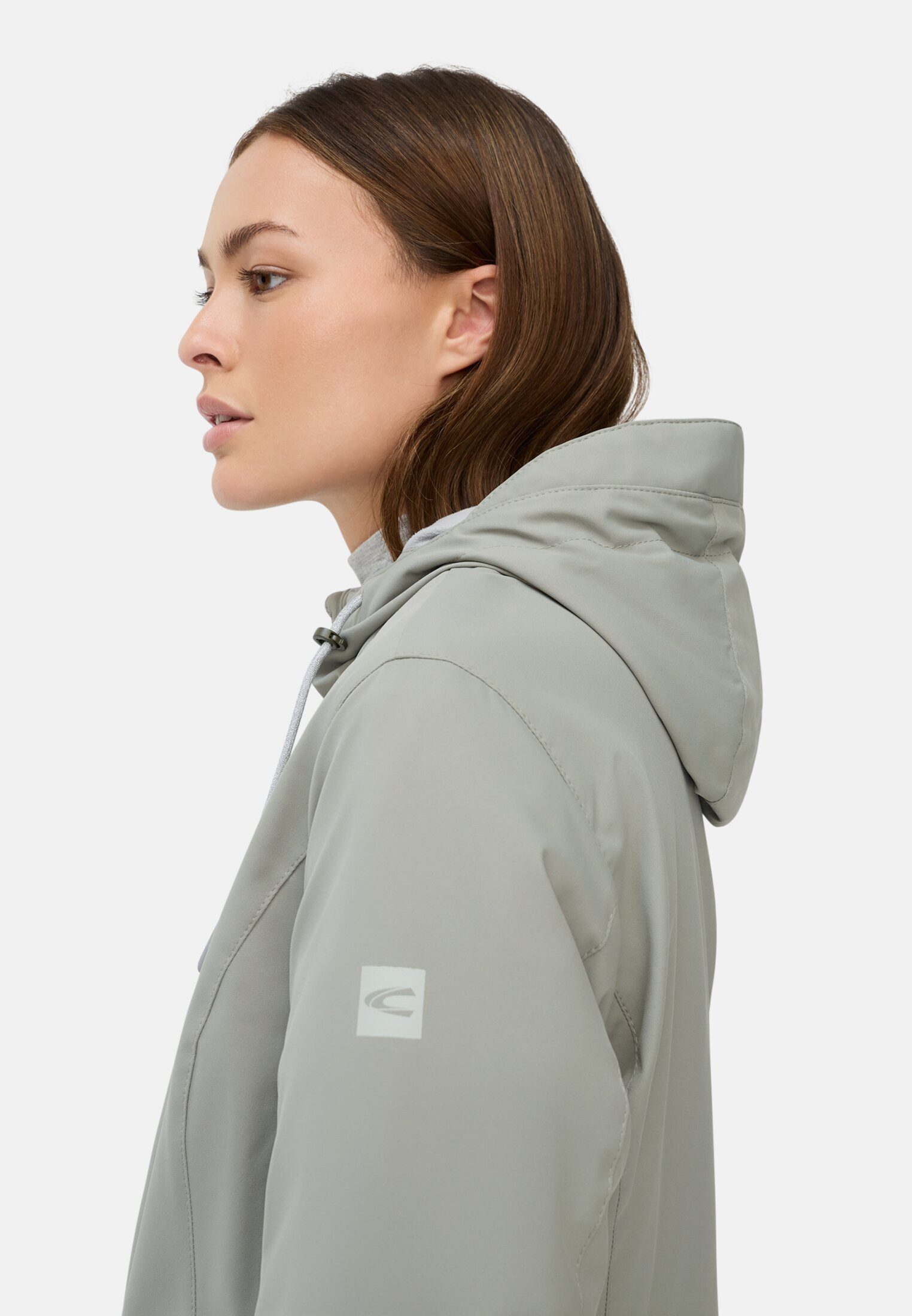 camel active Funktionsjacke mit Kapuze Langarm Kapuze Markenlabel