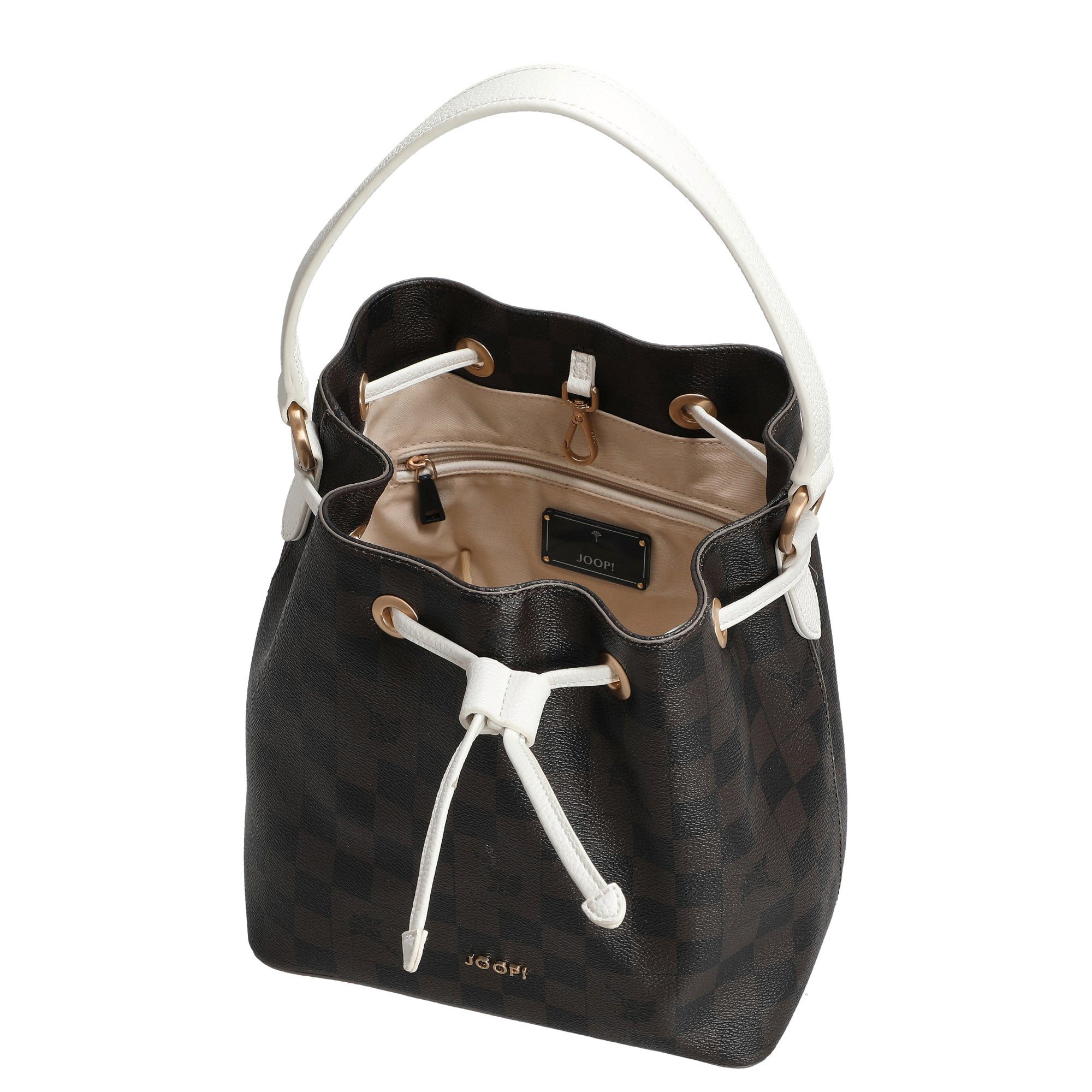 JOOP! Umhängetasche Women Piazza Edition Franziska - Beuteltasche S 23 cm (white)