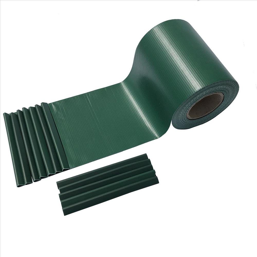 interGo Sichtschutzstreifen PVC Sichtschutzstreifen 35m & 70M Windschutzstreifen Doppelstabmatten, (Sichtschutzstreifen-Set) – Bild 4 von 5