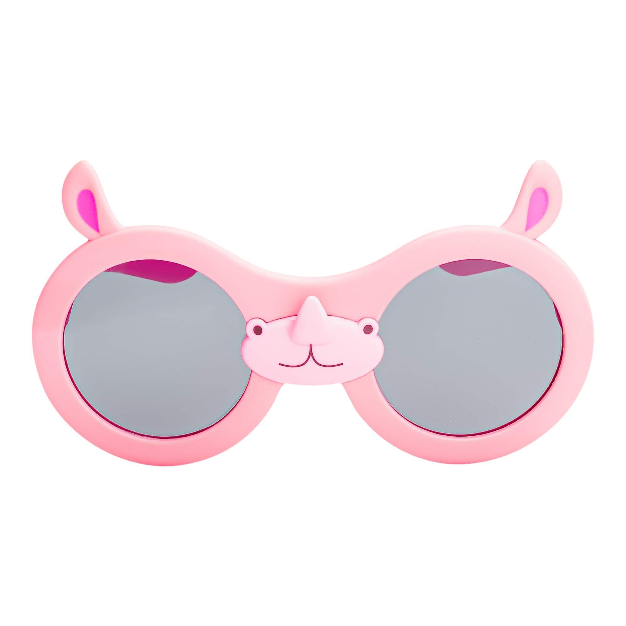 Kinder Linsen mit Sonnenbrille Eyewear (1-St) Mädchen polarisierten Rosa Motiv Nilpferd BEZLIT Sonnenbrille