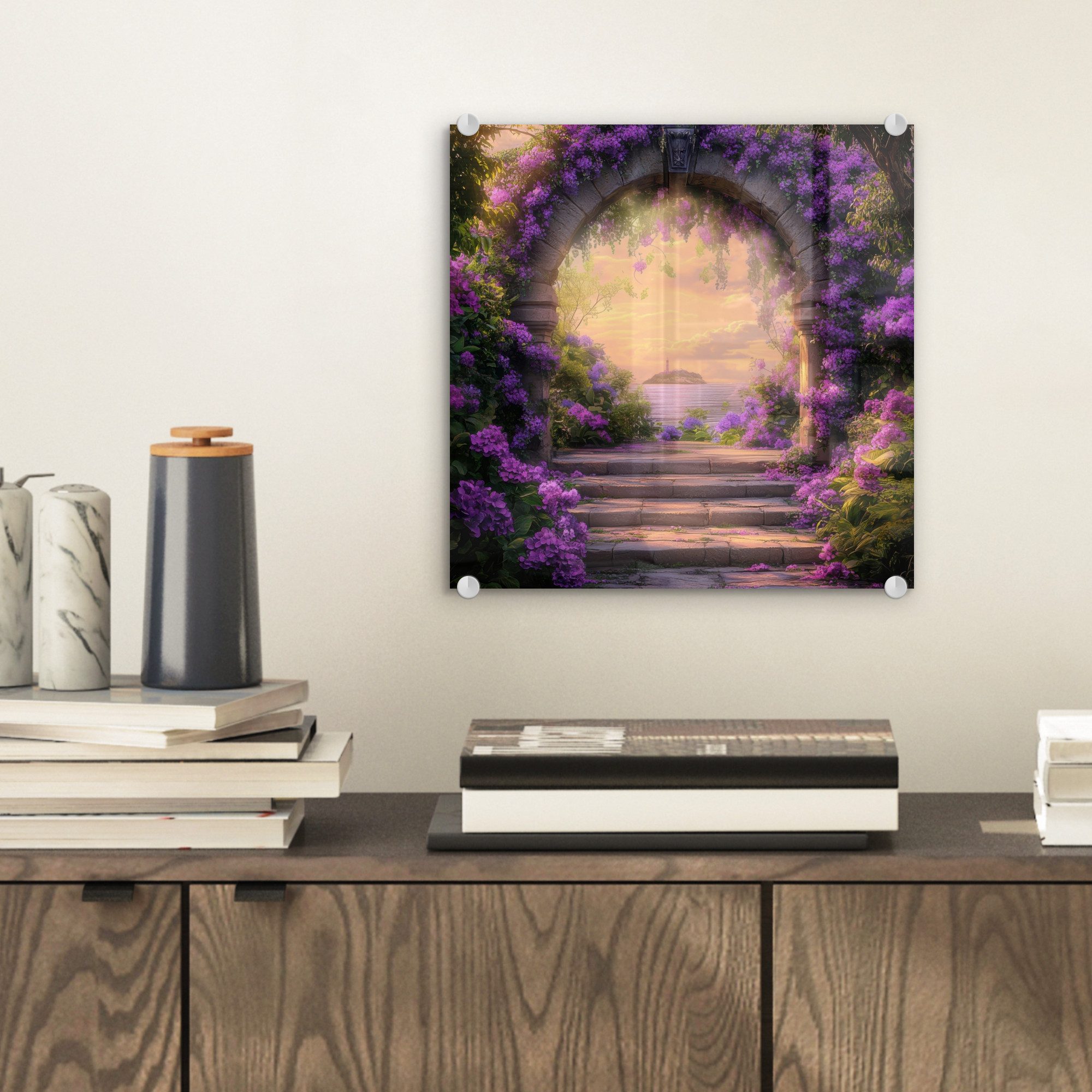 MuchoWow Acrylglasbild Tor - Lila - günstig online kaufen
