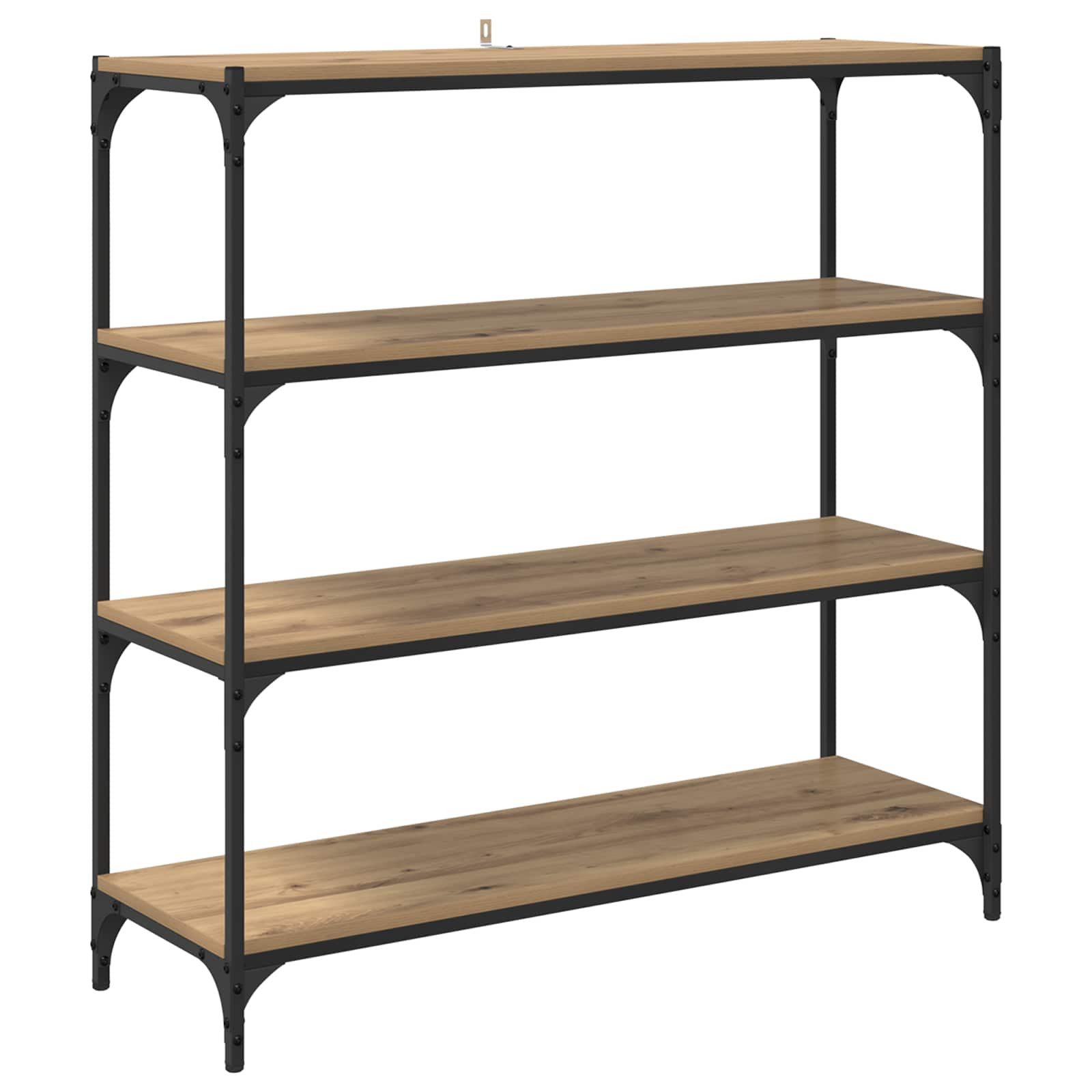 vidaXL Bücherregal Bücherregal 3 Ebenen 100 x 33 x 100 cm Holzwerkstoff, 1-tlg.