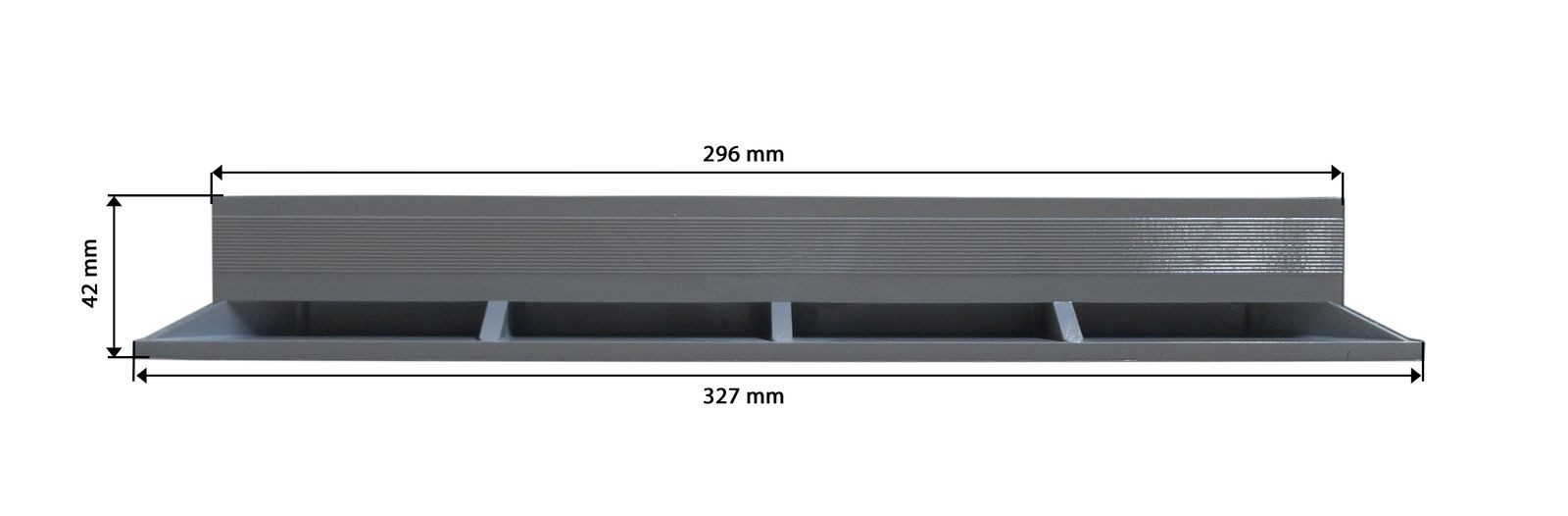 Marley Deutschland GmbH Erdschacht Schachtdeckel Kunststoff mit Rahmen 300x300mm, 30x30x4 cm, 2-St., stabil, begehbar, laugen- und säurebeständig