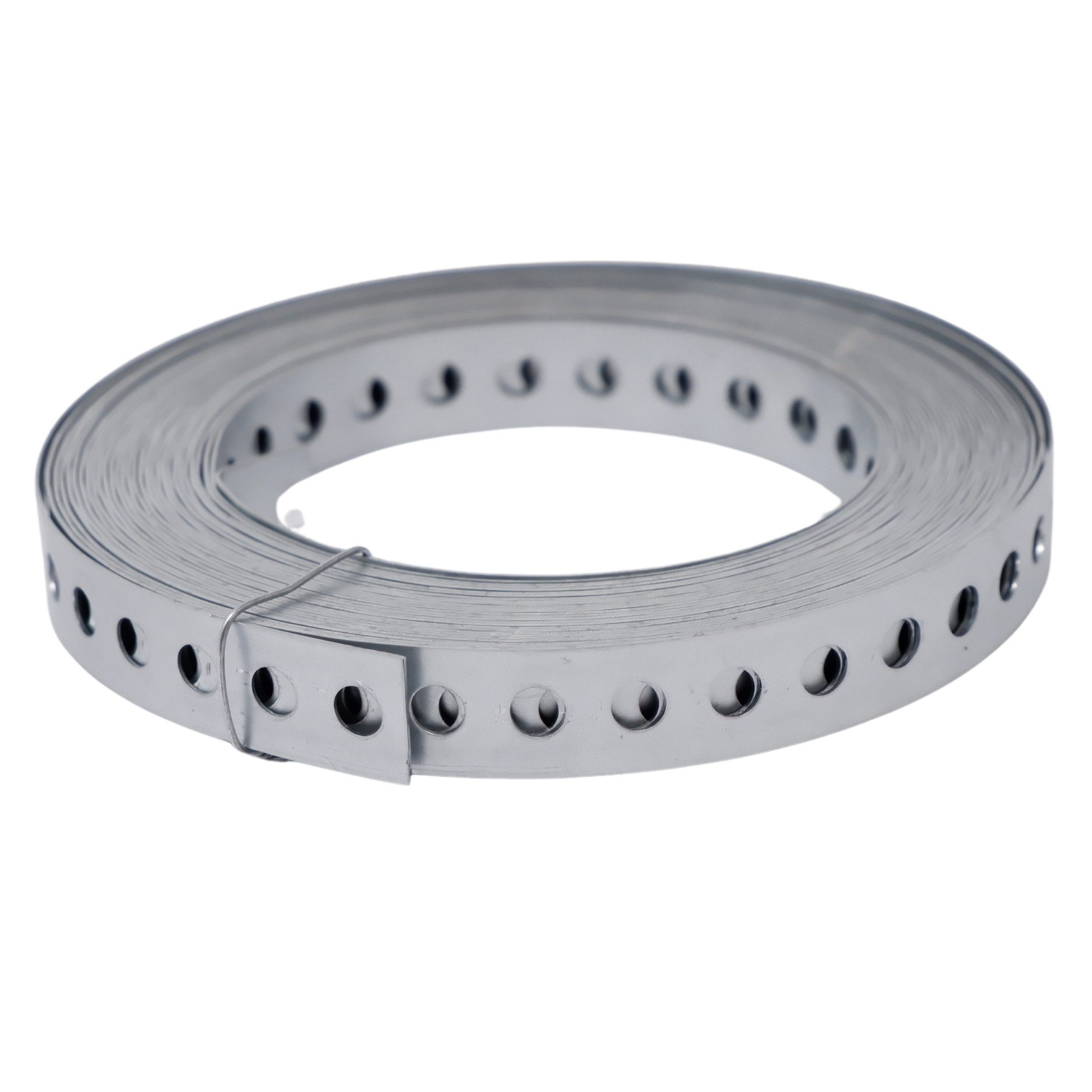 Lancelot® Lochband verzinkt 17mm x 10 Meter, Loch-Ø 6,5 mm