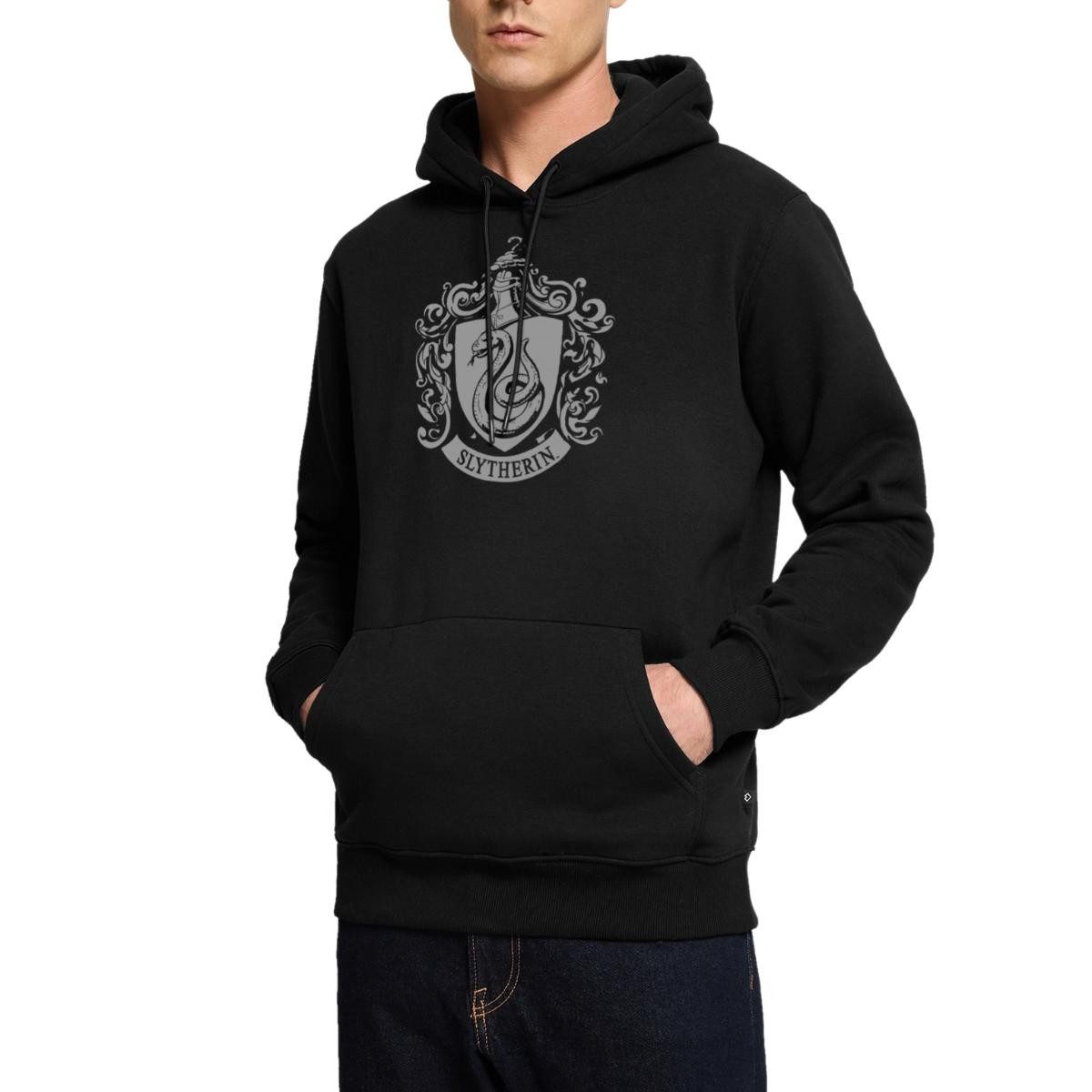 Spreadshirt Hoodie Harry Potter Slytherin Banner Wappen Herren Premium Hoodie (1-tlg)