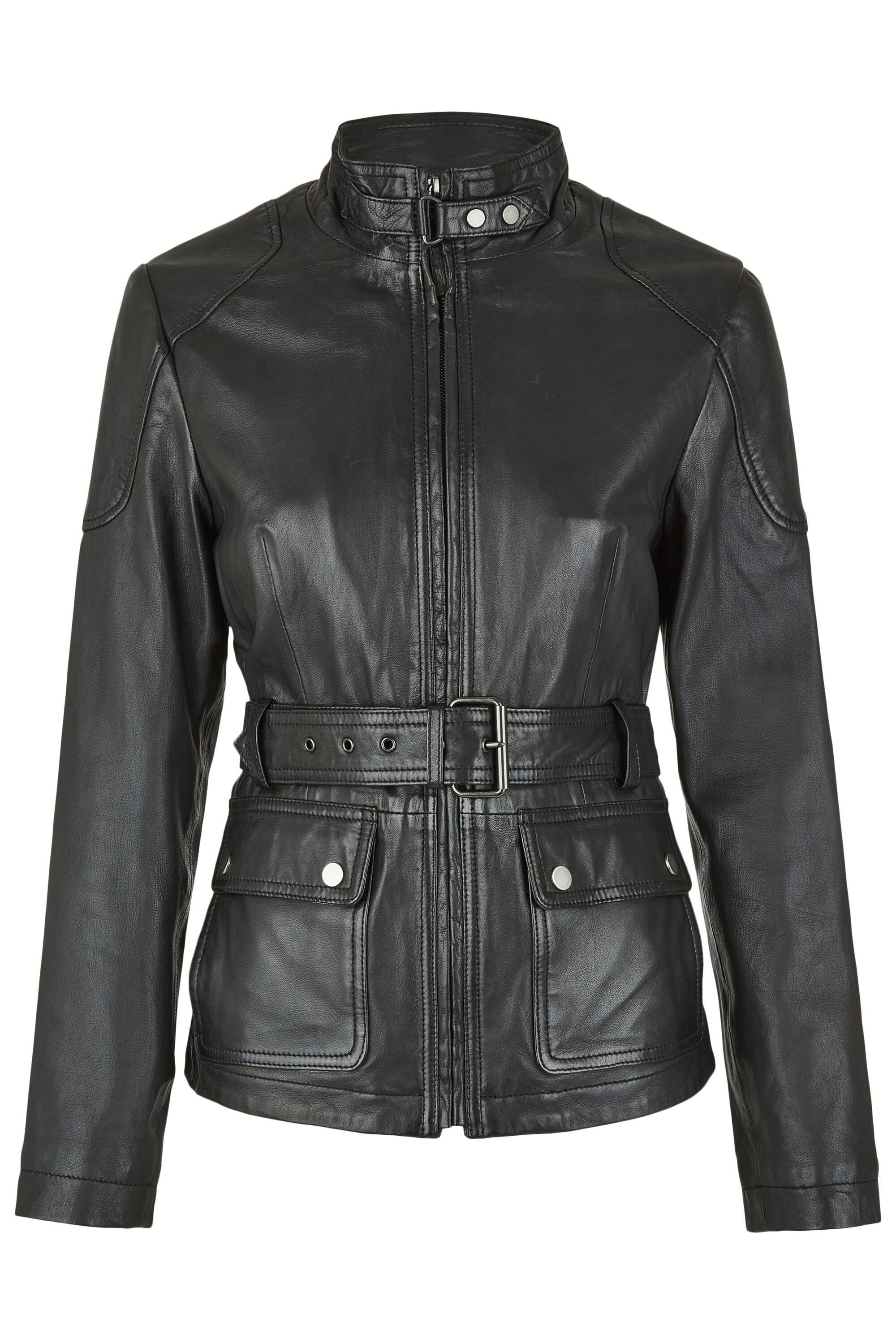 7eleven Lederjacke SEKATE (1-St) mit Ziersteppungen