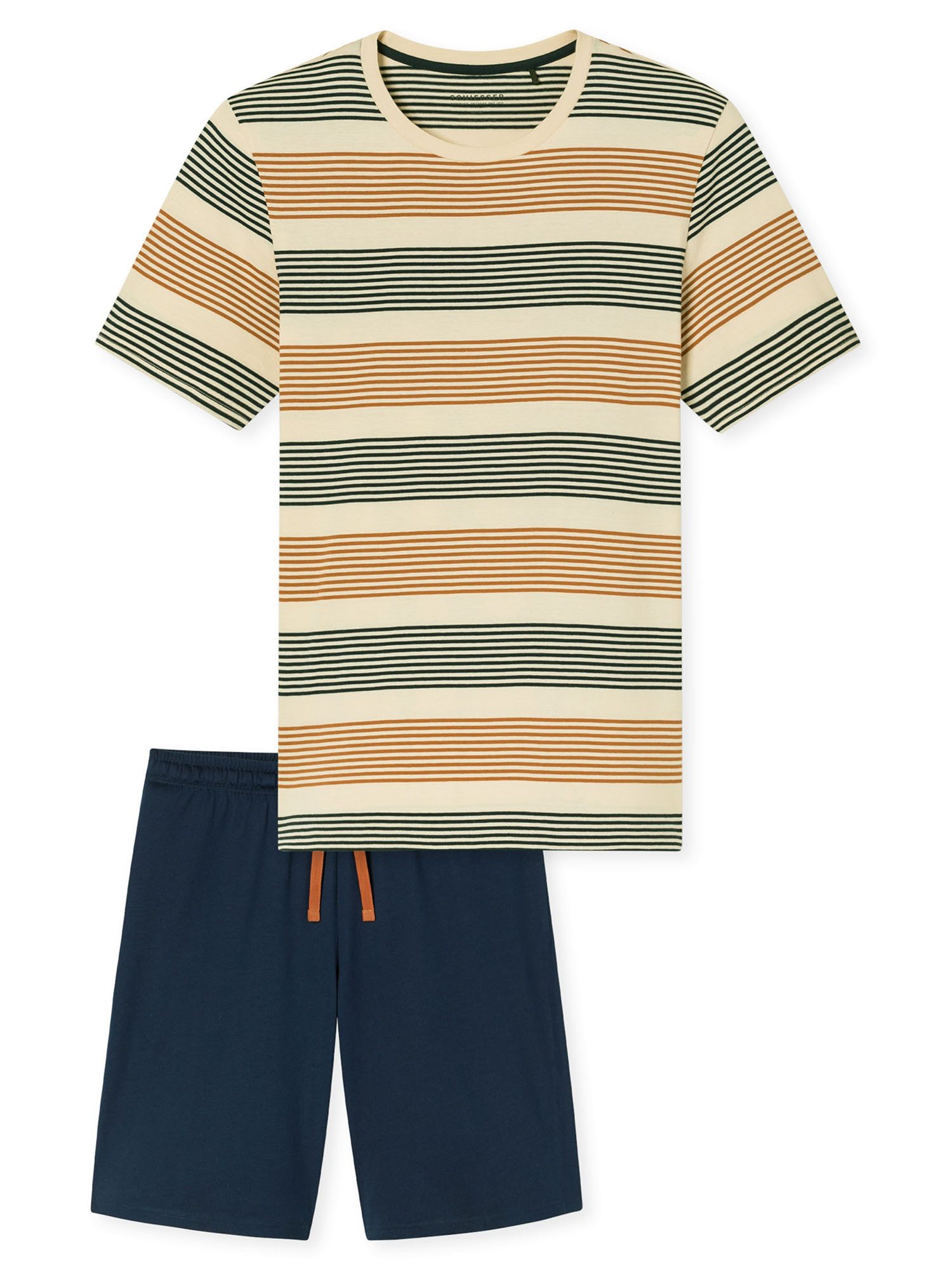 Schiesser Pyjama Casual (2 tlg) Schlafanzug, Pyjama Set, Nachtwäsche – Bild 2 von 5