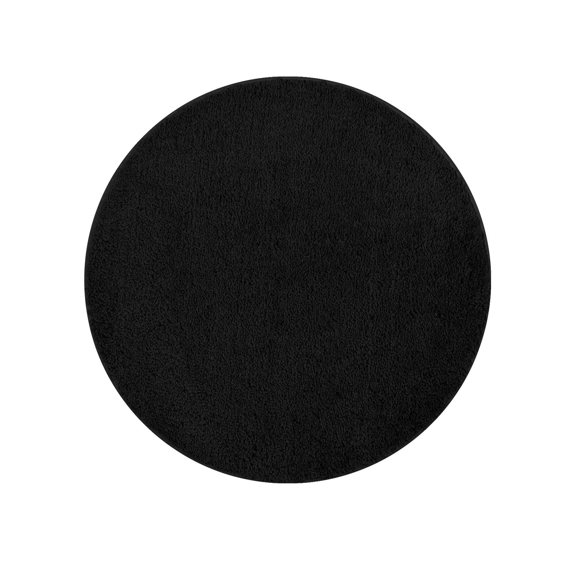 Sentidos Badematte badteppich rutschfest Eleganter Badezimmerteppich, Höhe 20 mm, Polyester, Ø 67 cm Rund, badematten badläufer badgarnitur badteppiche teppich toilette