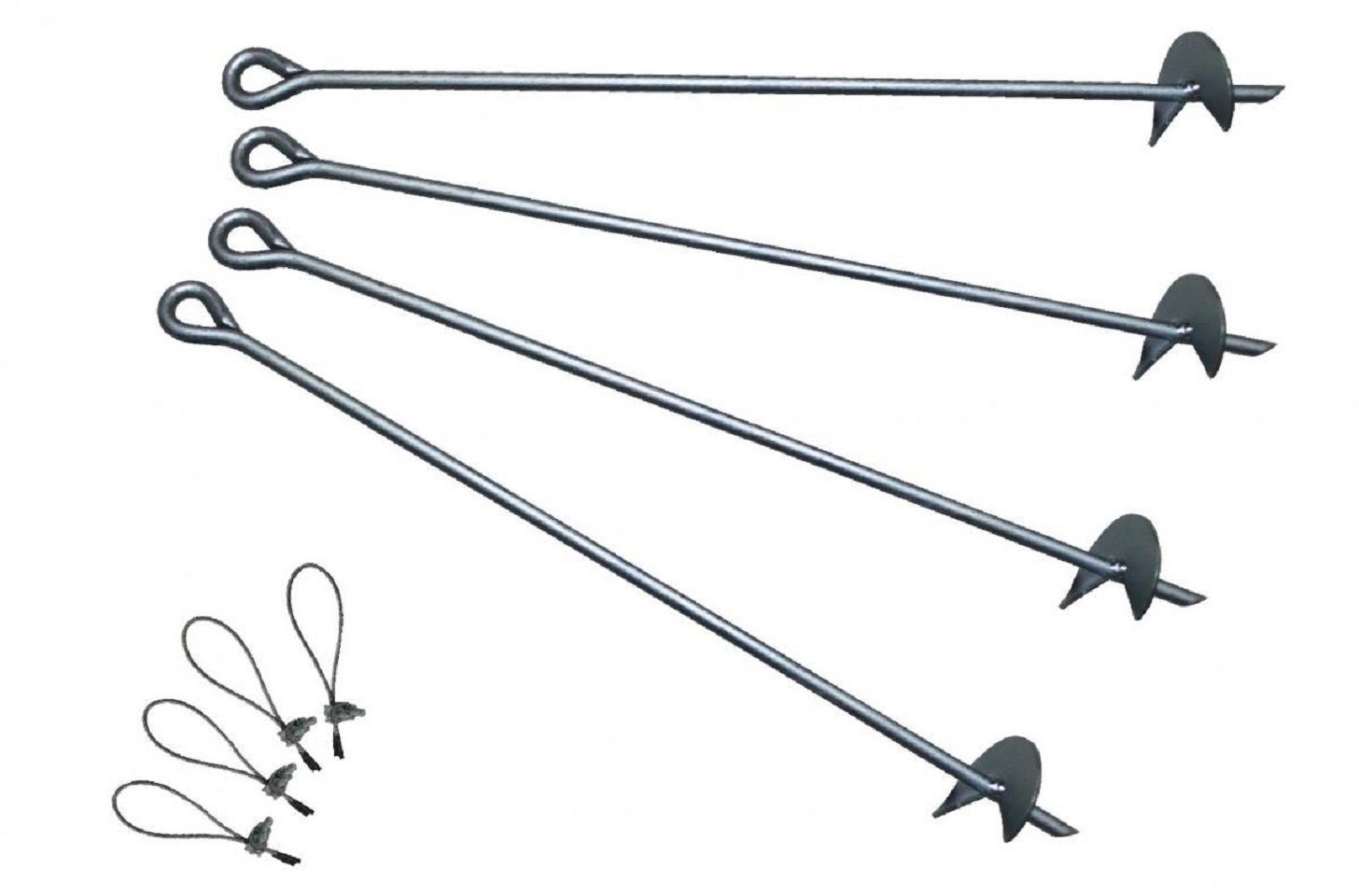 Kraft Werkzeuge Bodenanker Sturmanker Bodenanker Erdanker Set 12tlg.