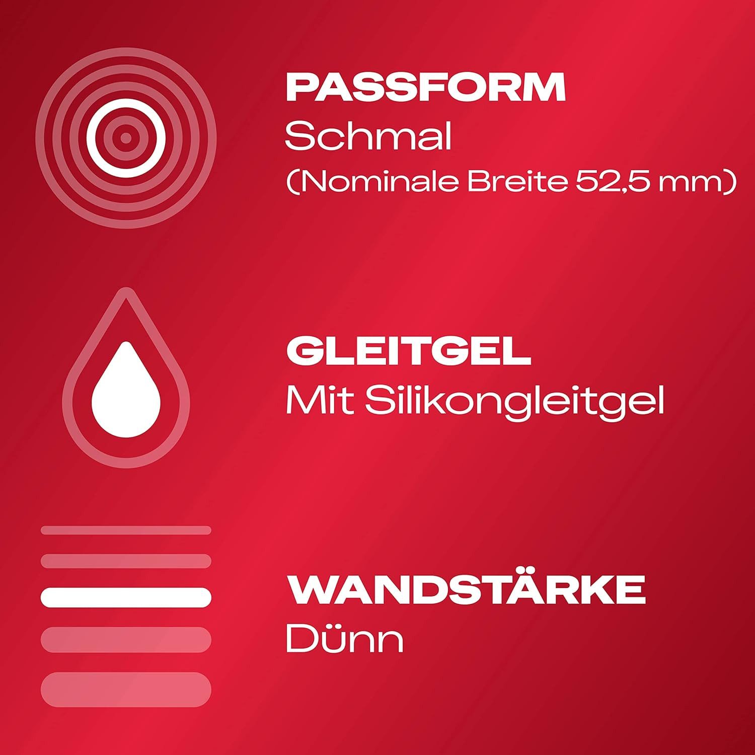 durex Kondome Gefühlsecht Slim, 8 St., dünn für intensives Gefühl, schmale Passform