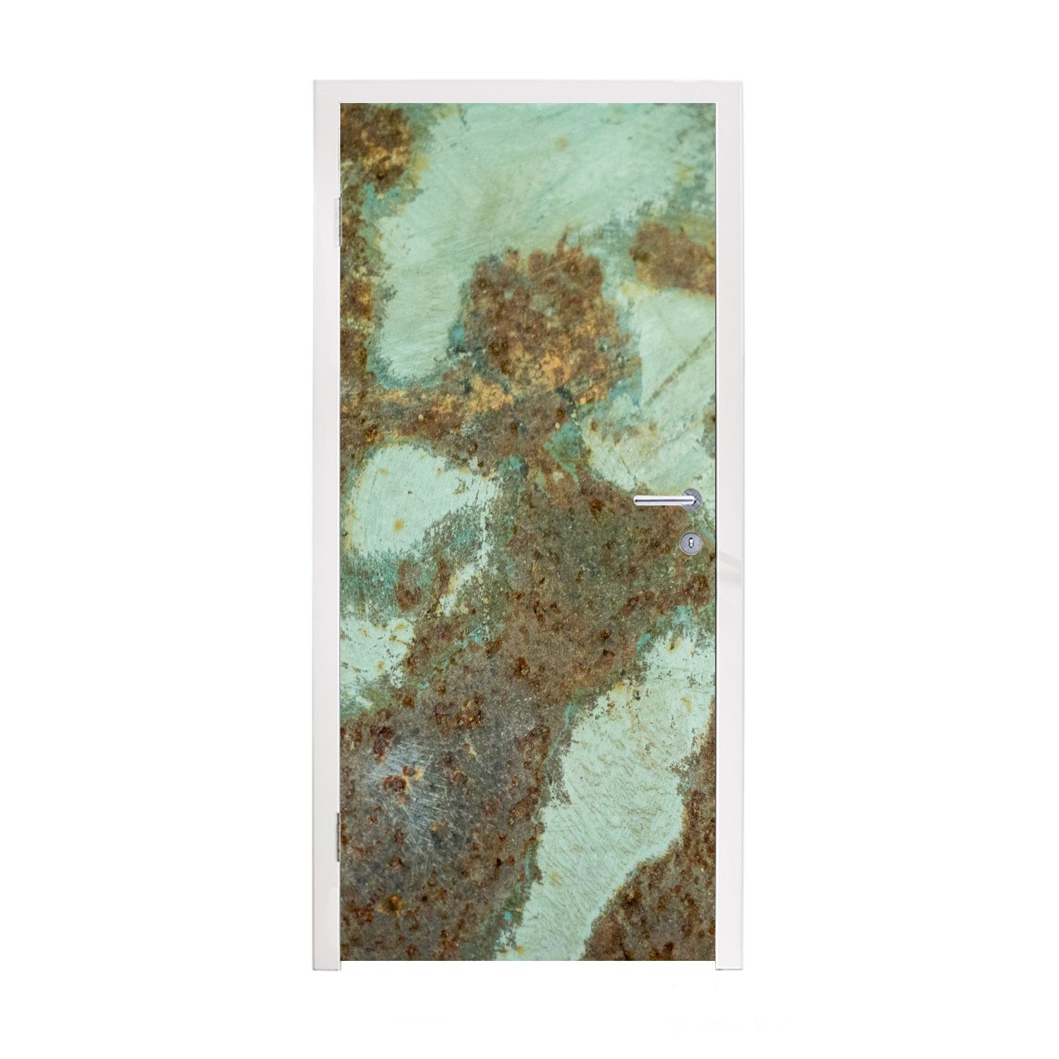 MuchoWow Türtapete Rost - Metall - Alt, Matt, bedruckt, (1 St), Fototapete für Tür, Türaufkleber, 75x205 cm | Türtapeten