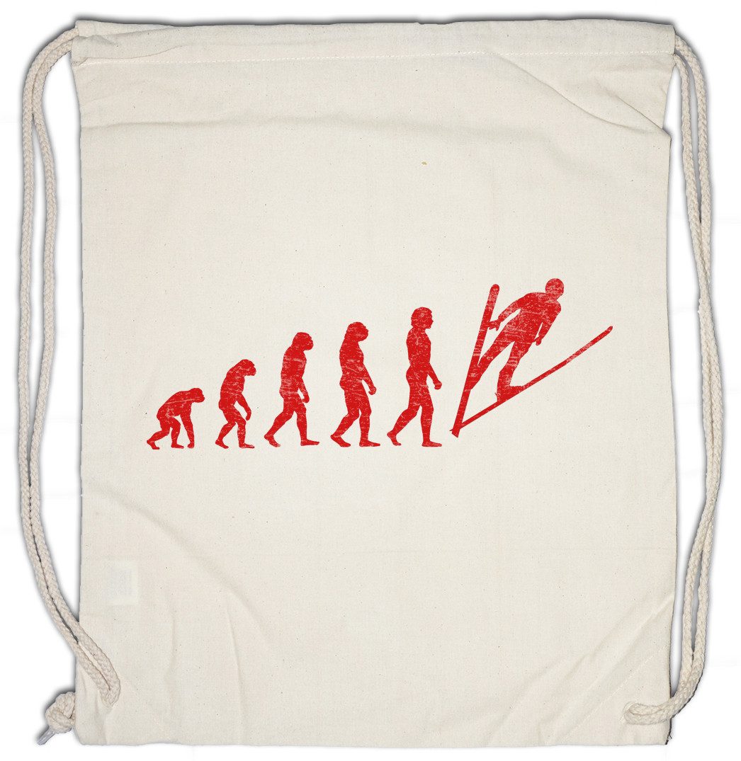 Turnbeutel Ski Jump Evolution Turnbeutel Skispringen Skiflieger Skispringer