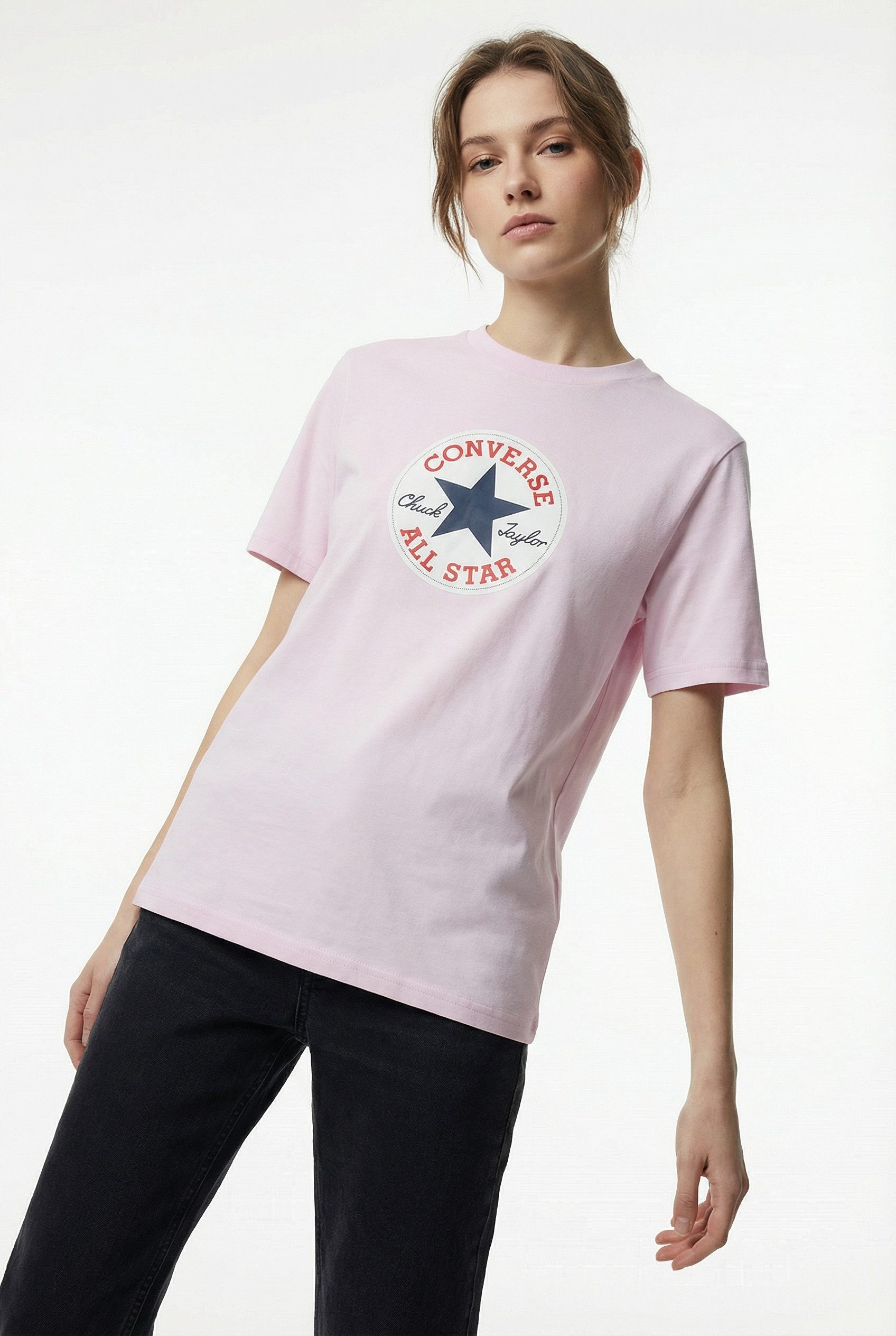 Converse T-Shirt CHUCK PATCH TEE Kurzarm, aus Baumwolle, in den Größen XS bis XXL