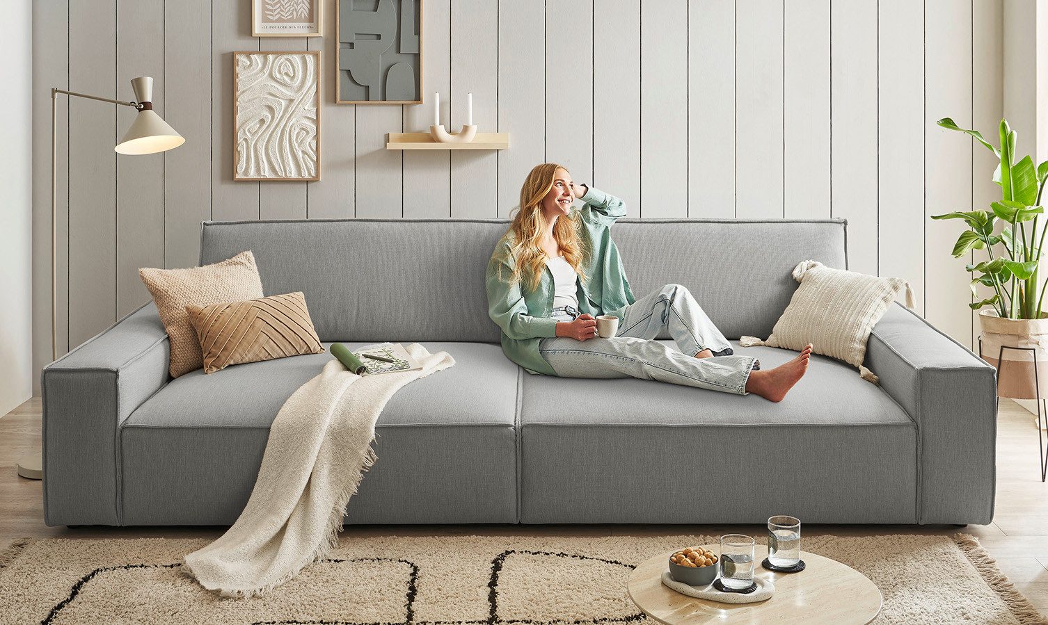 Home affaire Big-Sofa NEU: SHERWOOD XXL, günstig online kaufen