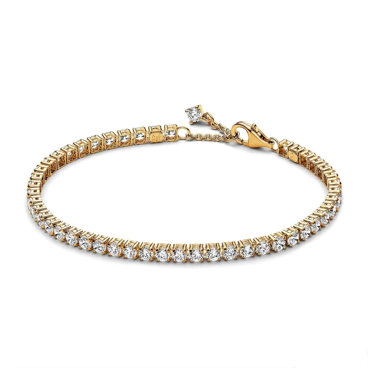 Pandora Tennisarmband 561469C01, Funkelndes Goldfarben