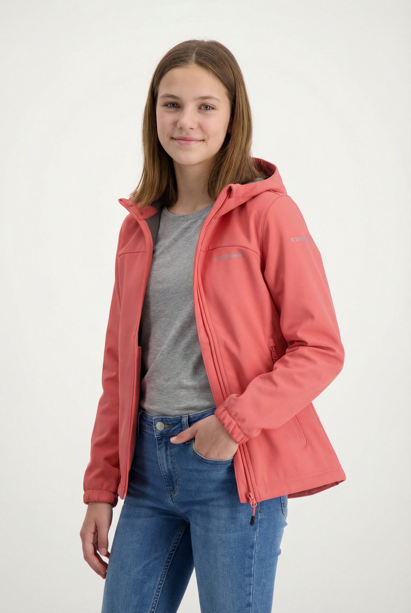 Icepeak Softshelljacke KLEVE JR für Kinder und Jugendliche, sportlich, vielseitig einsetzbar