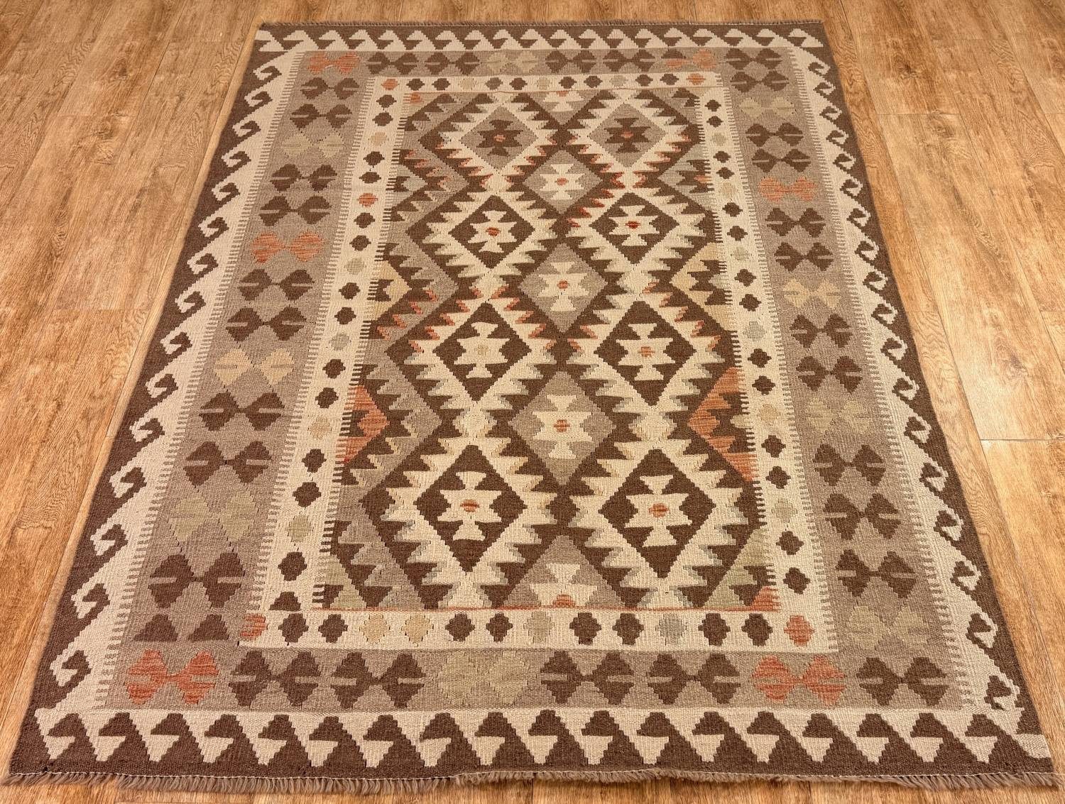 Rug Studios Teppich KELIM ORIGINAL HANDGEARBEITET, Rechteckig, Höhe: 5 mm, Handgefertigt, 148 x 203 cm, Multi