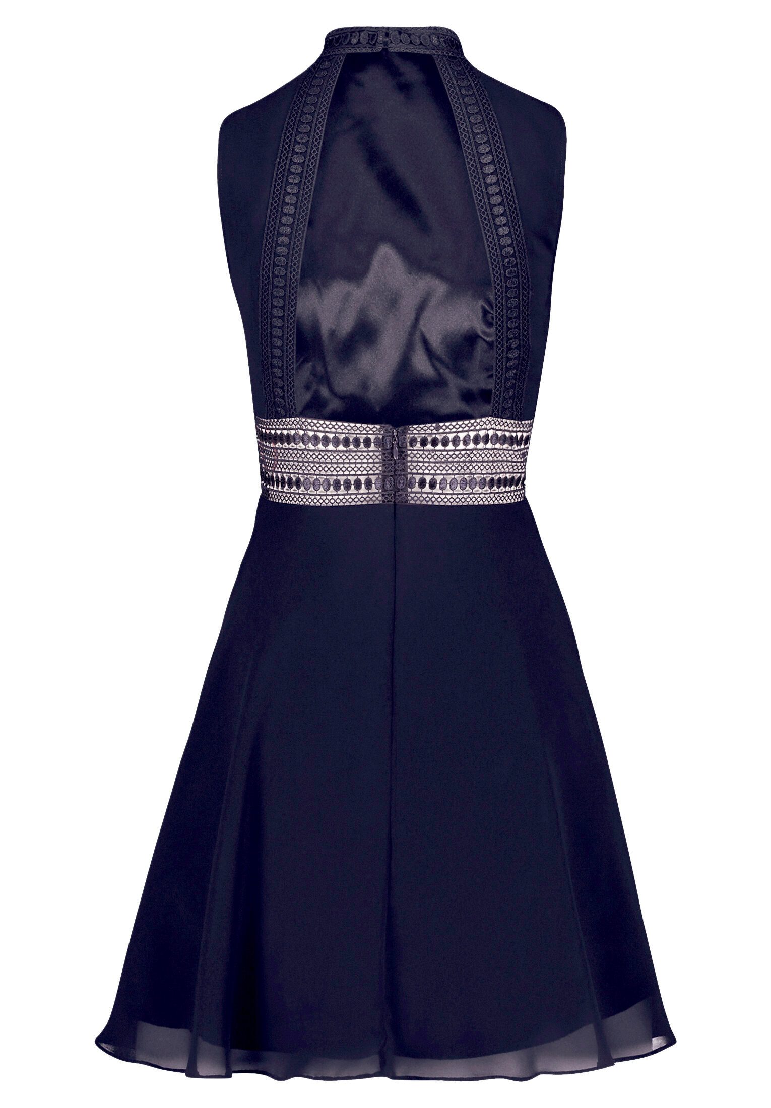 Vera Mont Cocktailkleid Damen mit Spitzeneinsatz Aufgesteppte Bänder