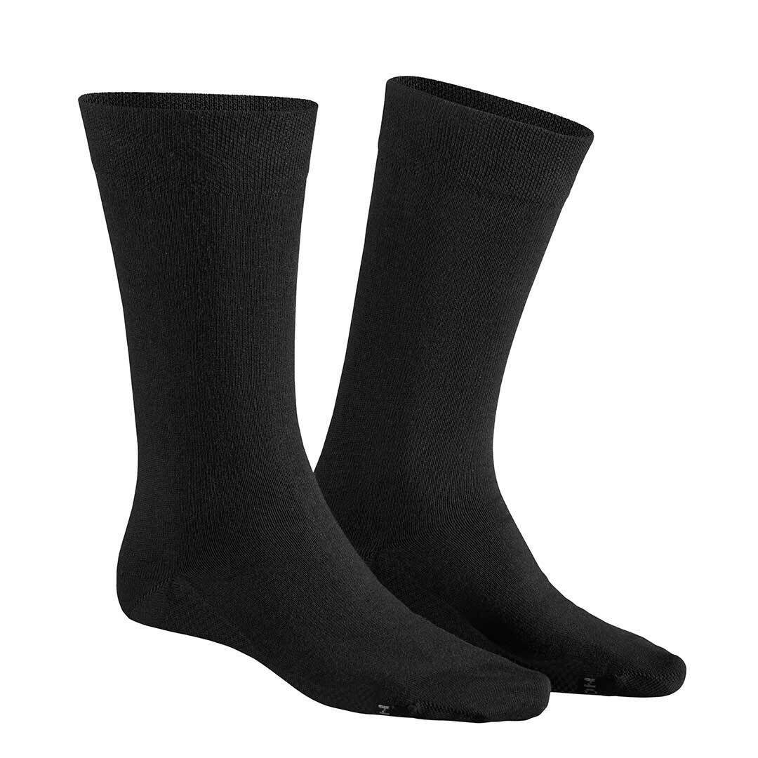 Hudson Basicsocken DRY COTTON (1-Paar) Feuchtigkeitsregulierende Herren Socken Black 0005