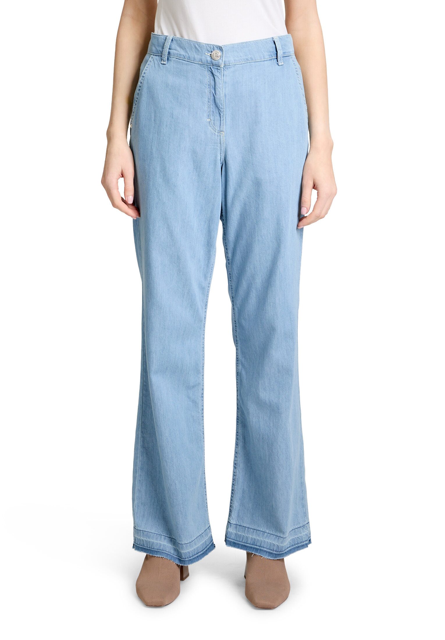 Betty Barclay Slim-fit-Jeans Damen mit offenem Saum