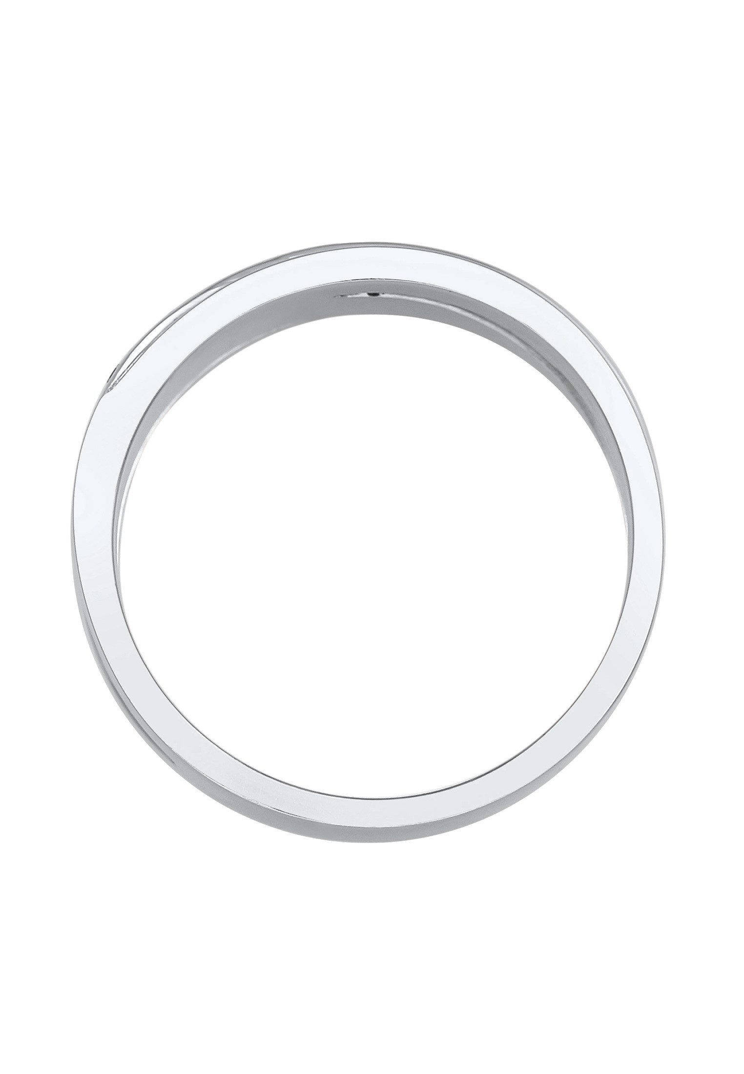 Elli Fingerring Bandring Wickelringmit Kristallen von Swarovski® 925 Silber