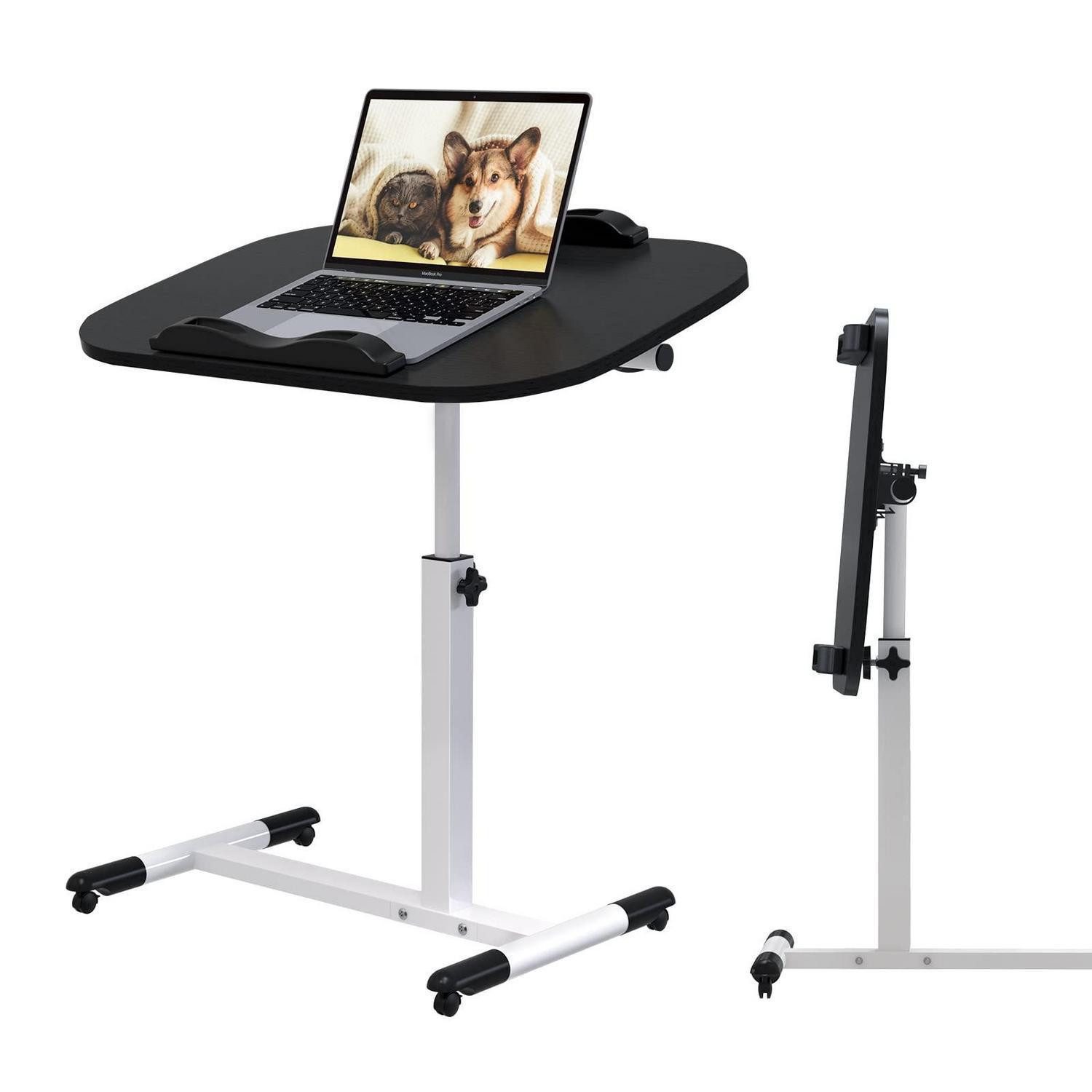 LuxusKollektion Laptoptisch Computertisch höhenverstellbar 60x40cm mit Rollen (1-St)
