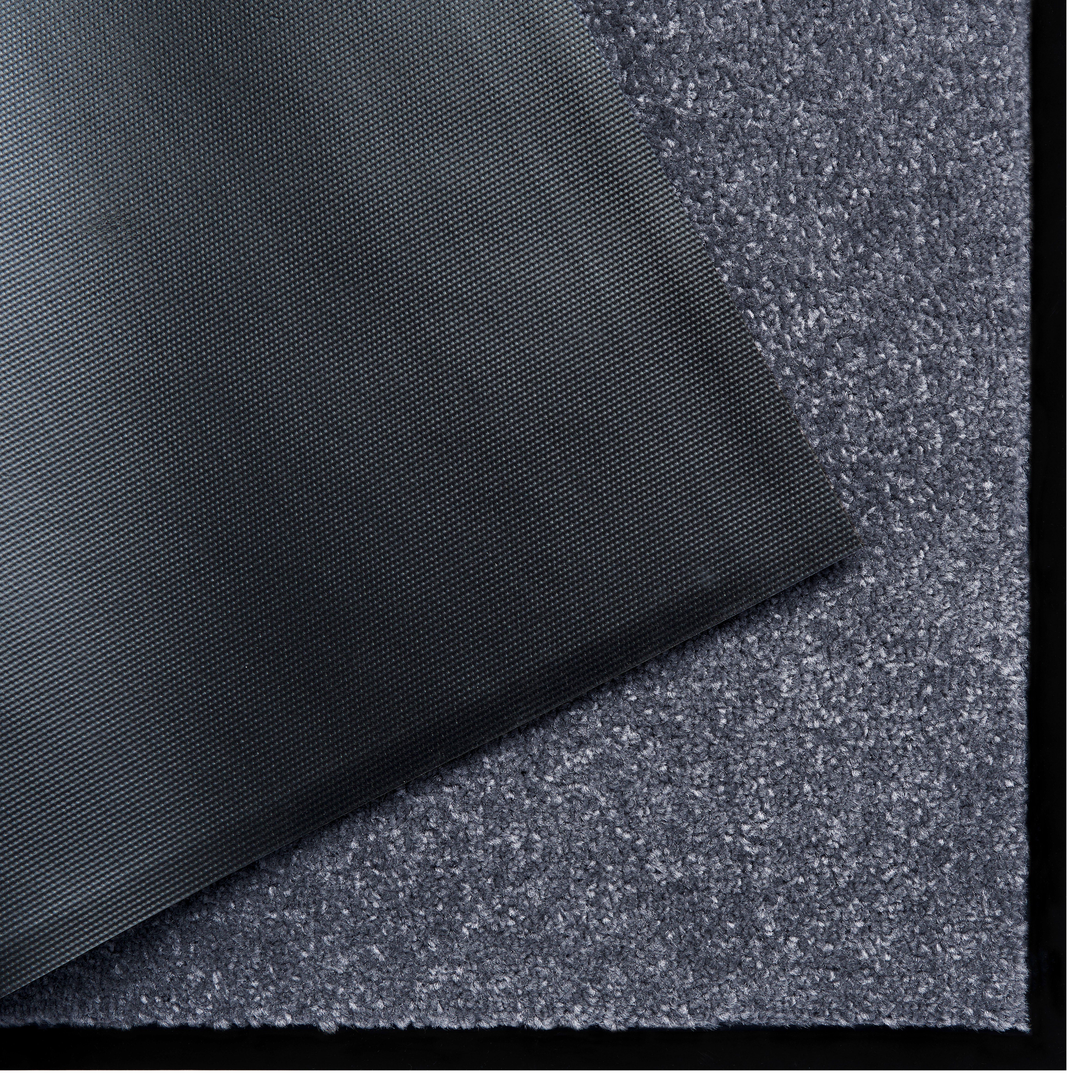 7 mm, affaire, Home rechteckig, robust, pflegeleicht Fußmatte Uni-Farben-Design, waschbar, grau rutschfest, Höhe: Triton,